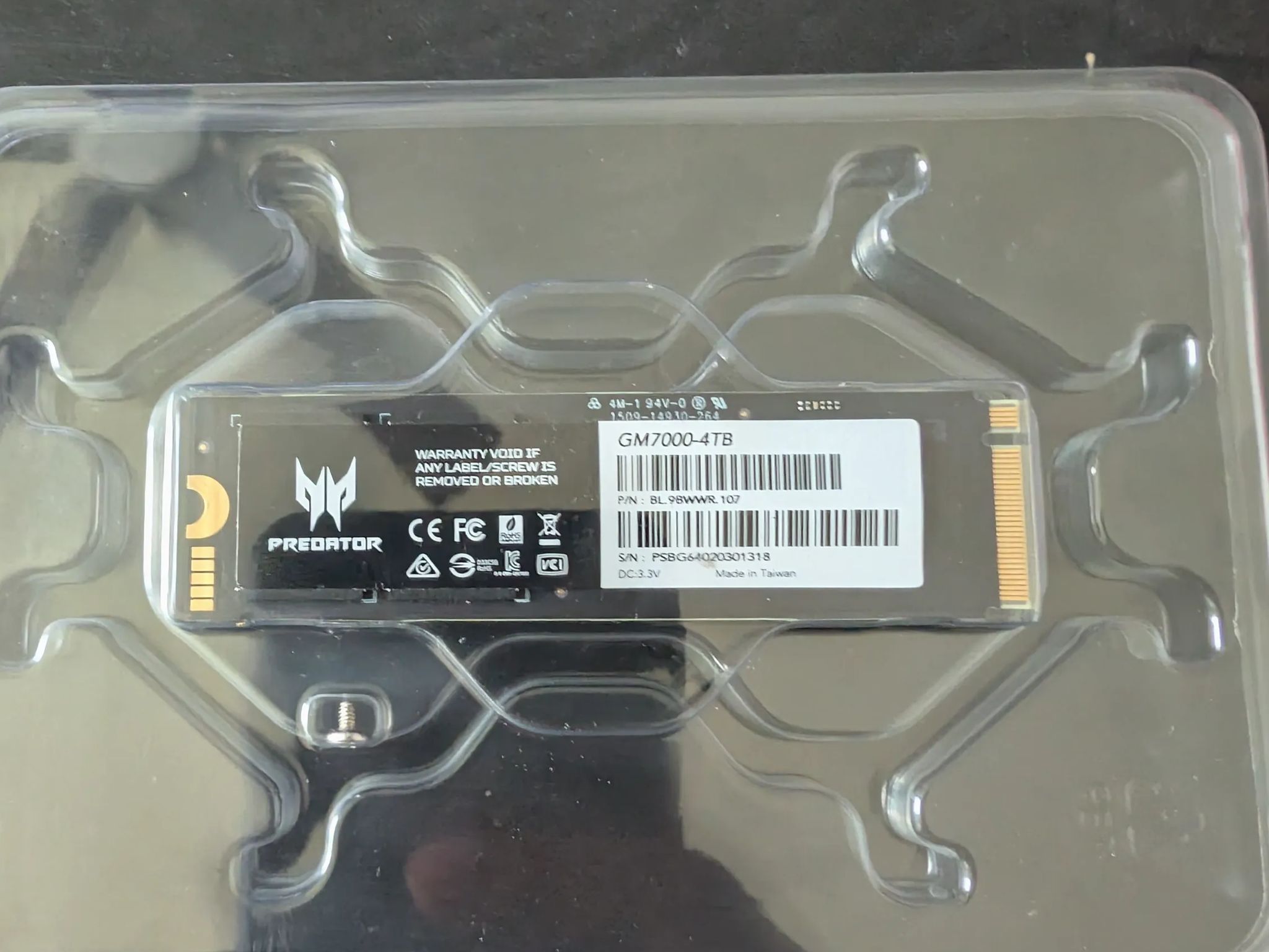 Acer Predator GM7000 NVME Gen 4 - 4TB
