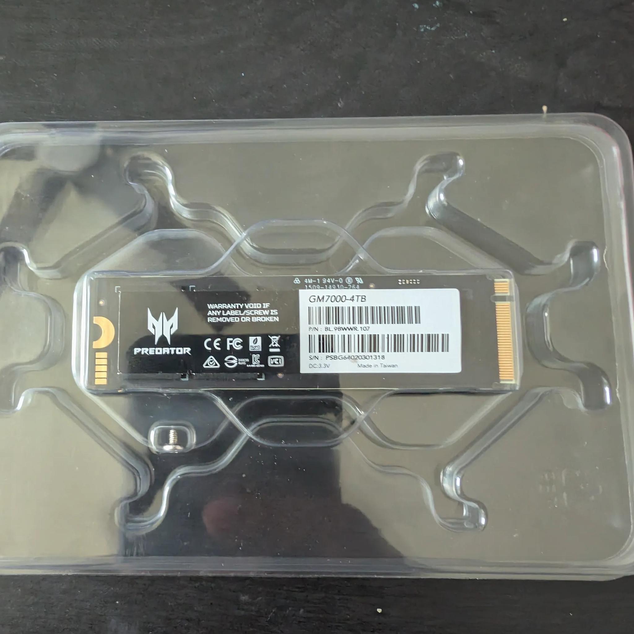 Acer Predator GM7000 NVME Gen 4 - 4TB