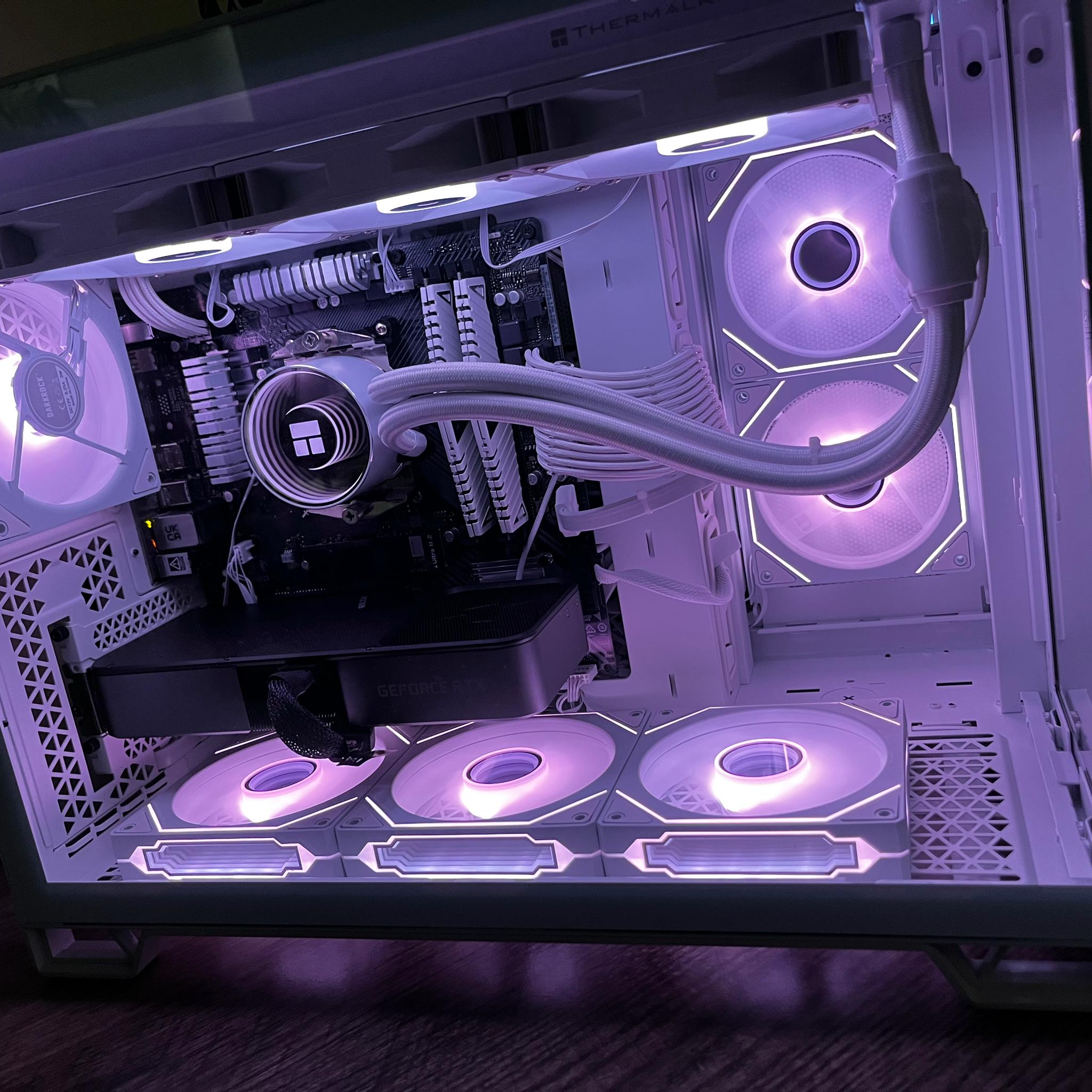 Custom Built Gaming PC - RTX 3070, Ryzen 5 5500, 16GB RAM, 1TB NVMe SSD, White AIO