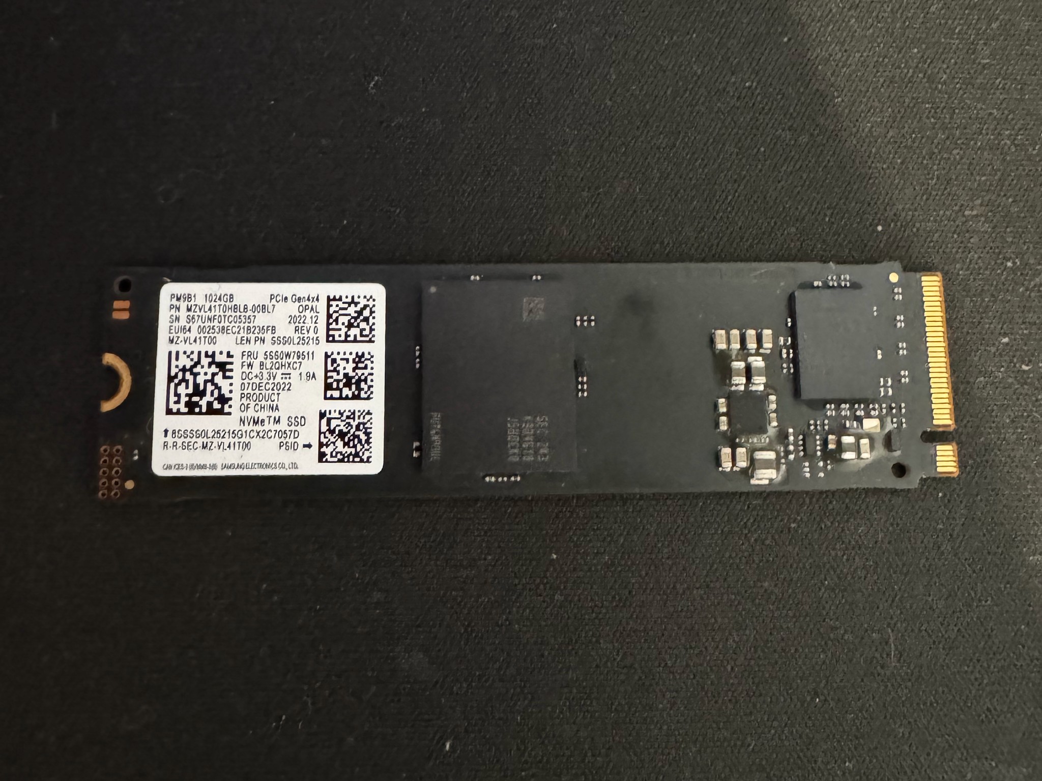 Samsung 1tb NVME SSD