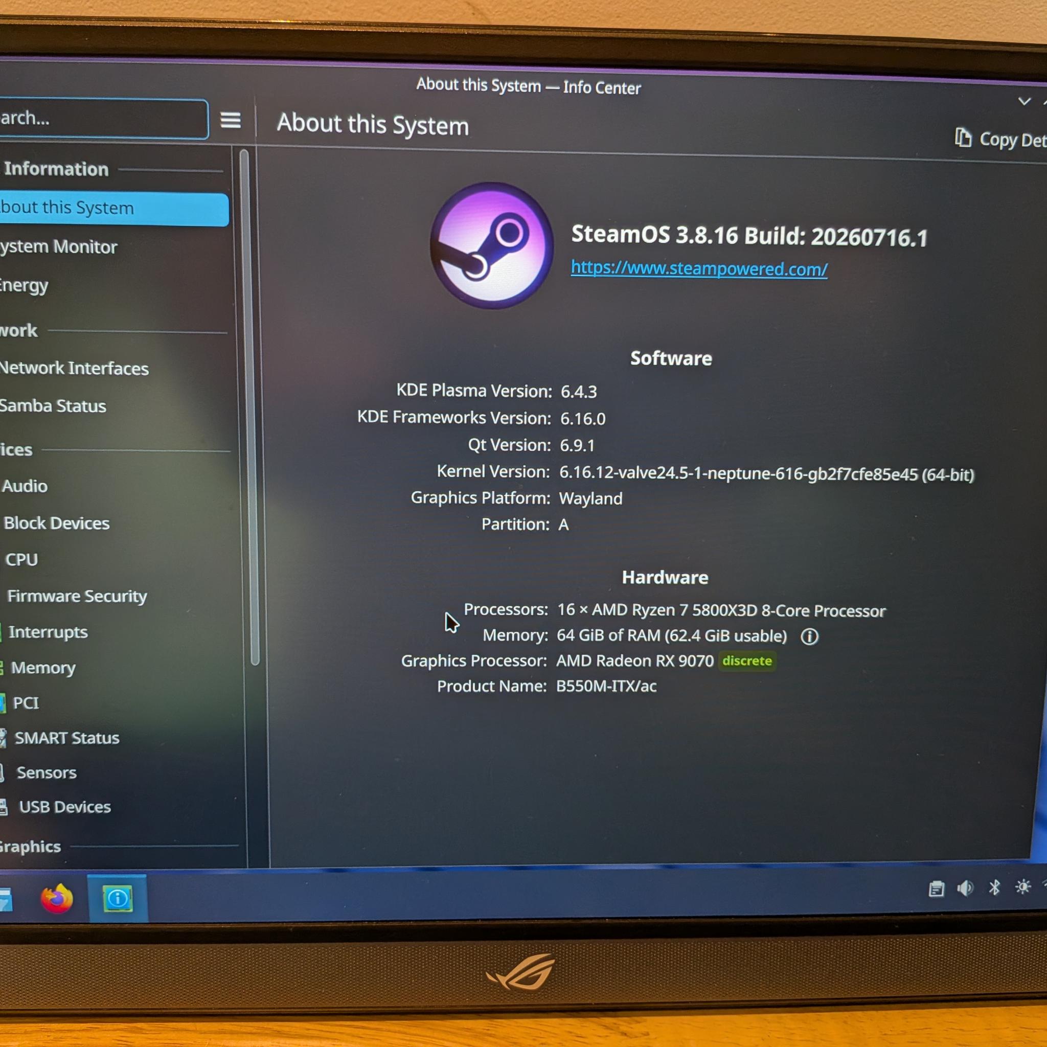 4K Vapor Queen - RX 9070, Ryzen 7 5800X3D, 64GB RAM, 2 TB Gen 4 NVME, SteamOS