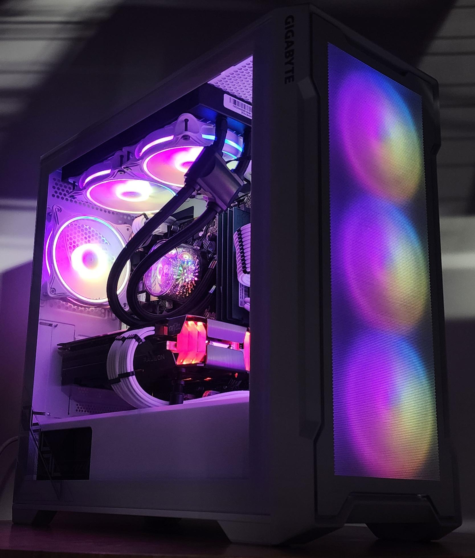 Gaming PC Ryzen 7 5700X 16GB RAM 500GB SSD RX 6600 XT 8GB Windows 11 Computer