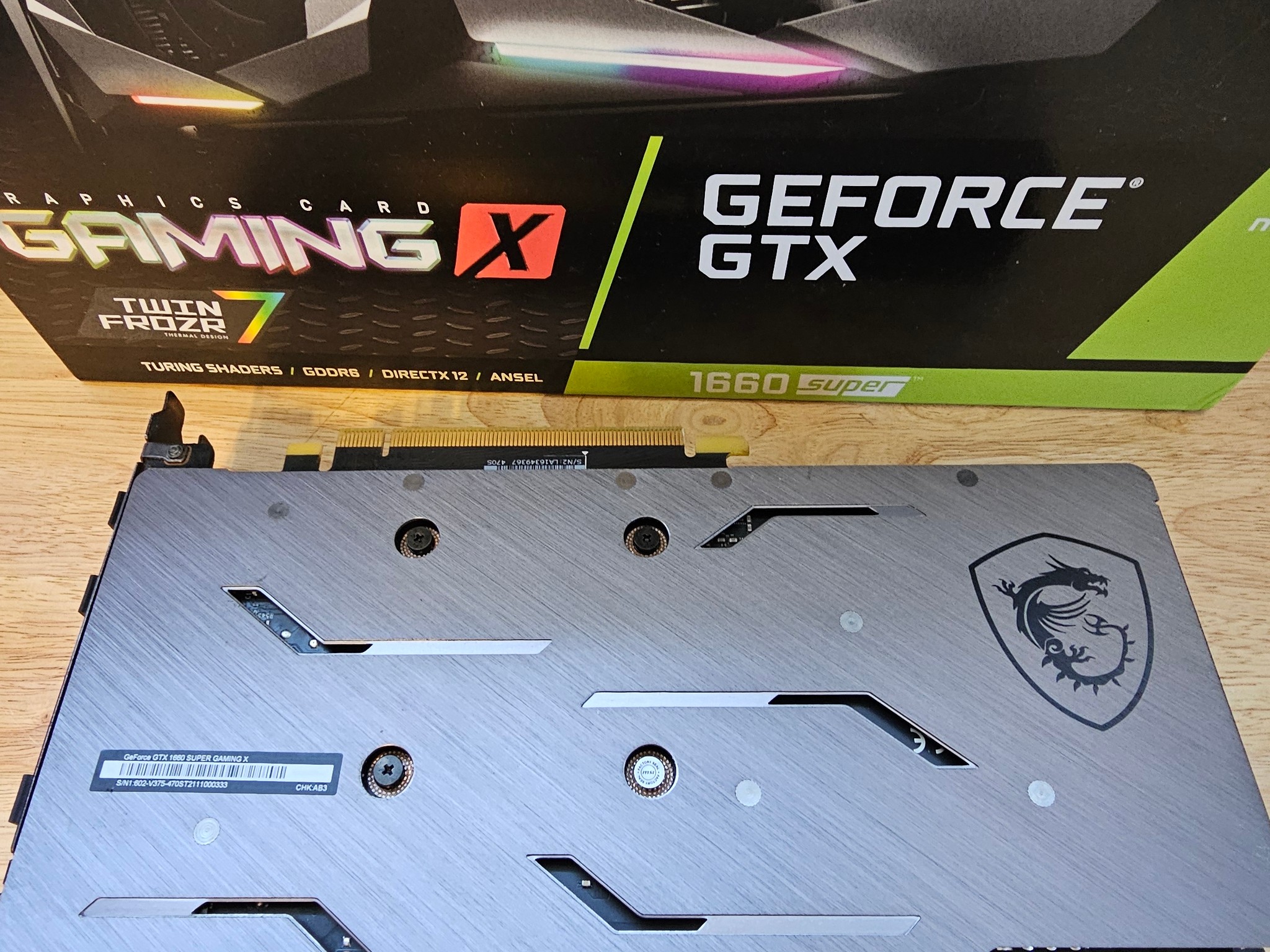 MSI GAMING X GeForce GTX 1660 SUPER