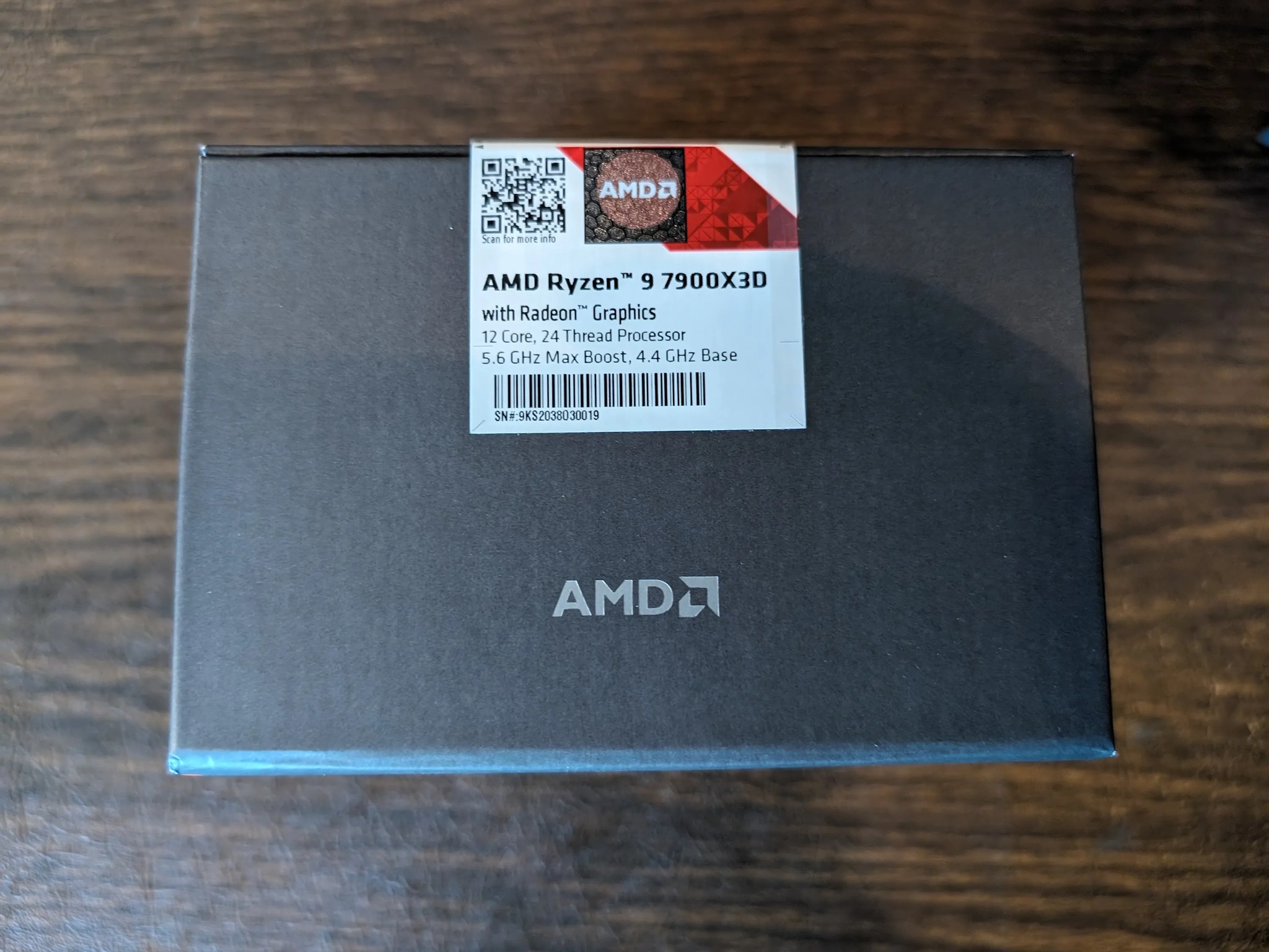 AMD Ryzen 9 7900X3D 12-Core 4.4 GHz Socket AM5 CPU - Brand New/Sealed