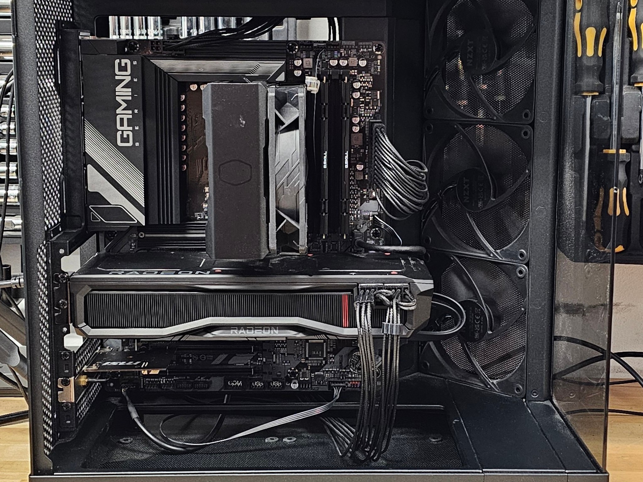 NZXT PC Case with Tempered Glass Side Panel and Front Mesh