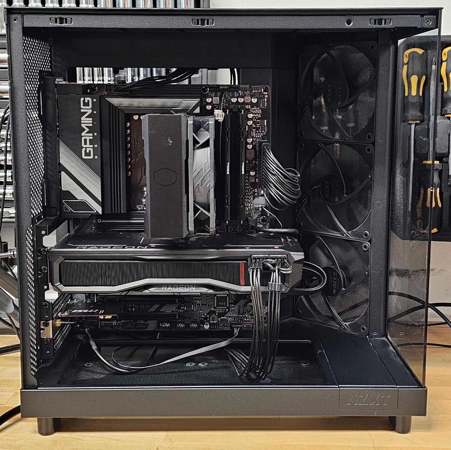 NZXT PC Case with Tempered Glass Side Panel and Front Mesh