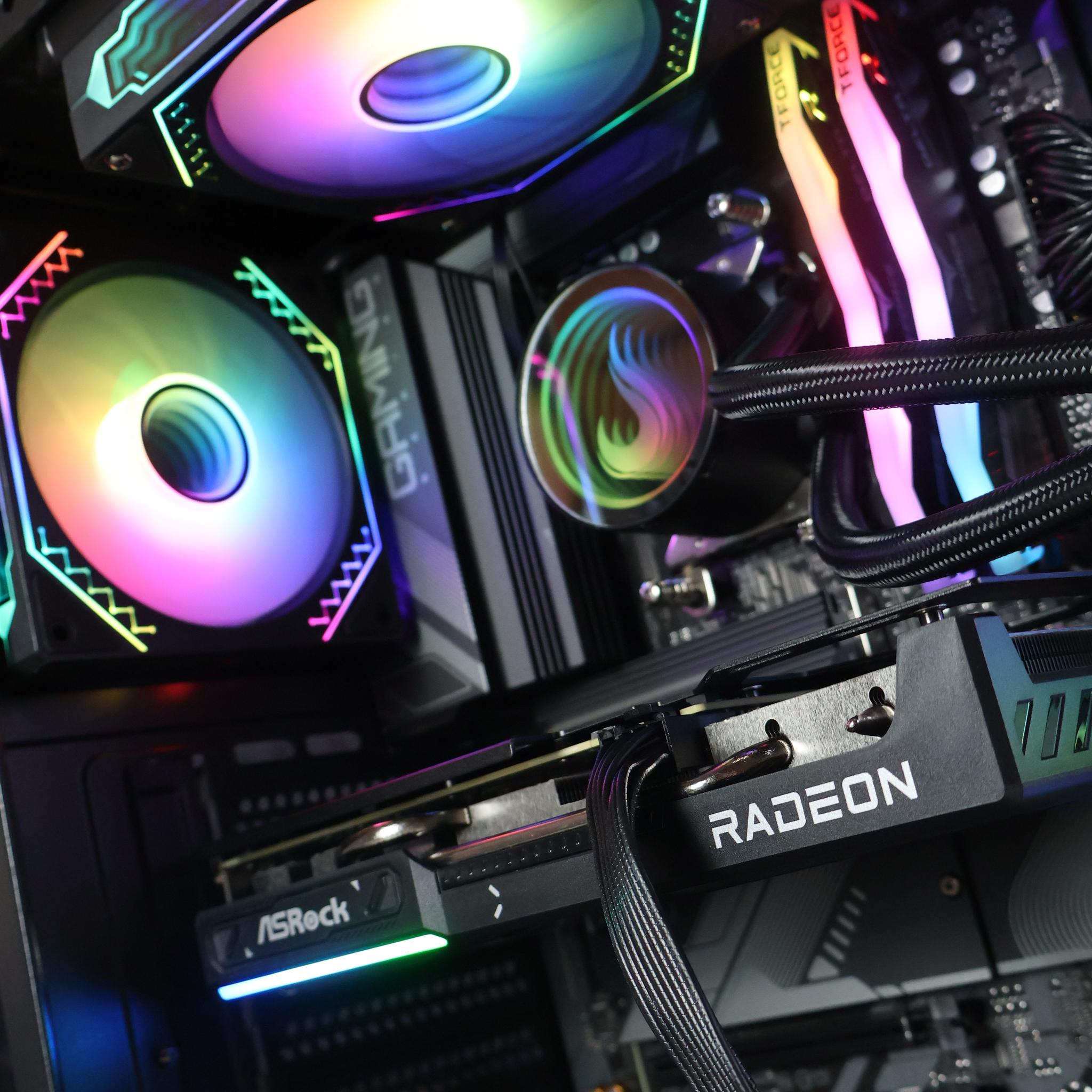 ⚫ Ryzen 7 7700/RX 9060XT 16GB Gaming/Streaming PC ⚫
