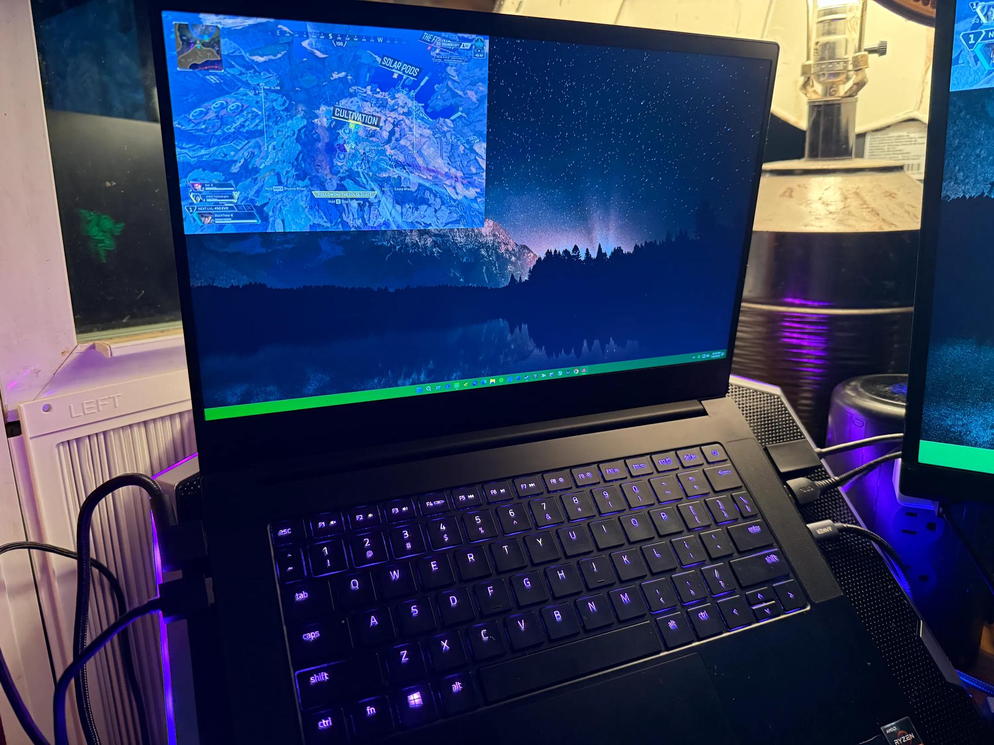 (No Battery) Razer Blade 14 Gaming Laptop: AMD Ryzen 9 5900HX 8 Core, NVIDIA GeForce RTX 3070