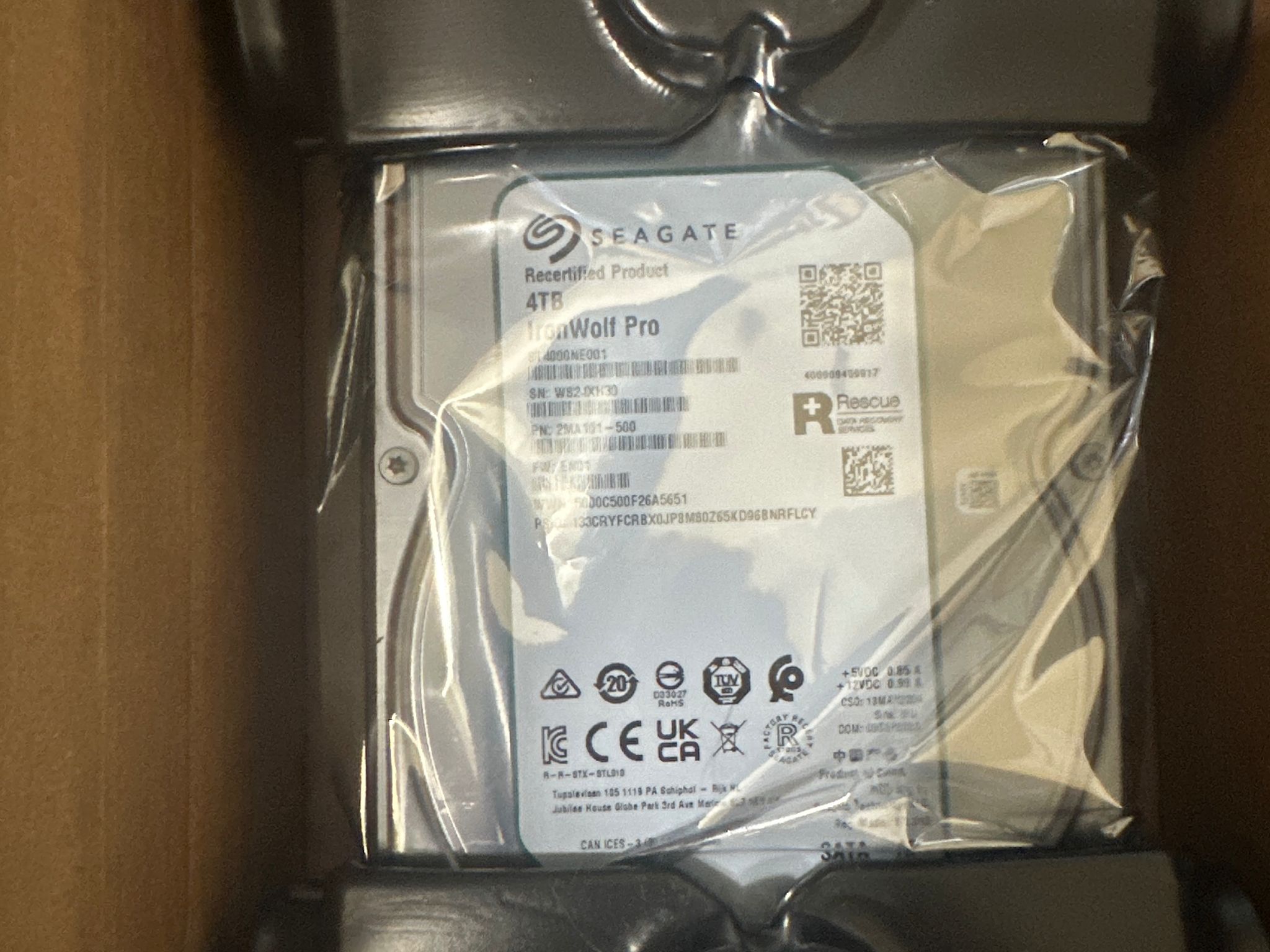 Seagate Iron Wolf Pro 4TB Recertified Product