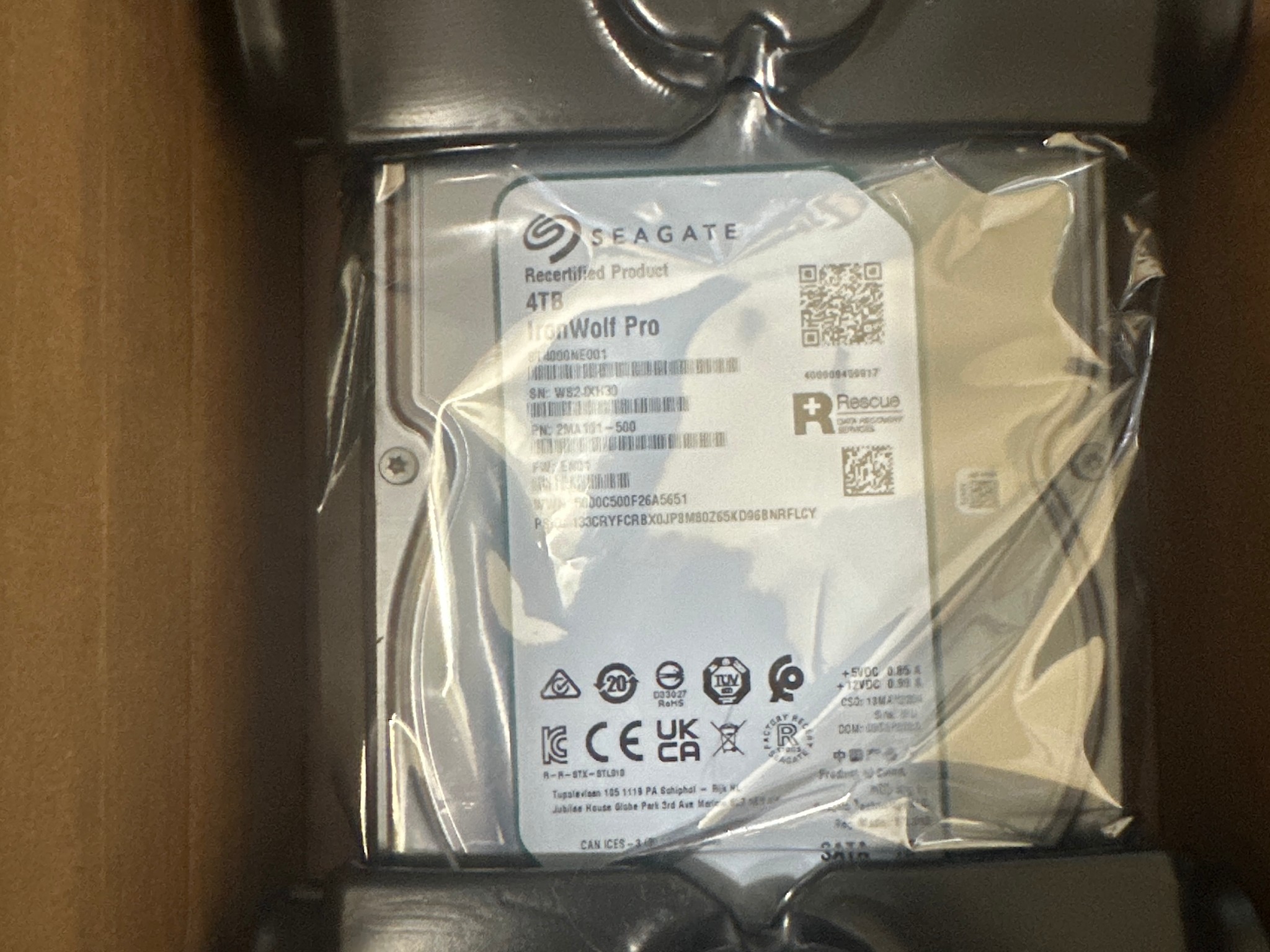 Seagate Iron Wolf Pro 4TB Recertified Product