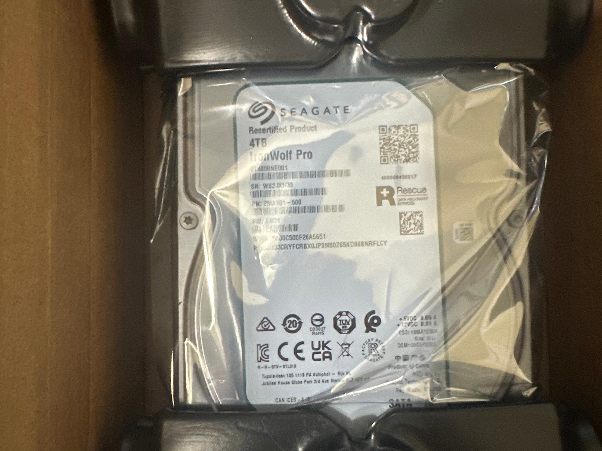 Seagate Iron Wolf Pro 4TB Recertified Product