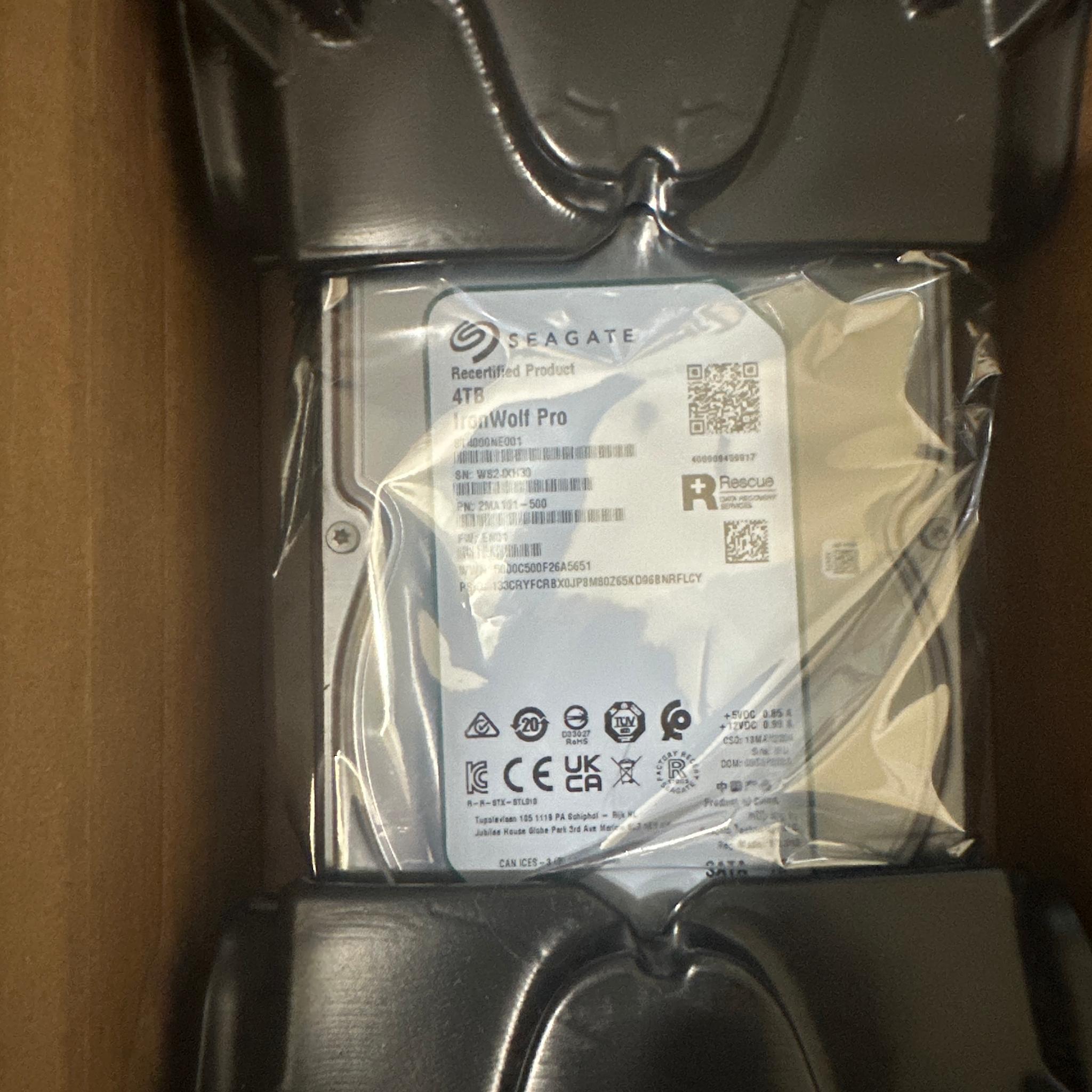 Seagate Iron Wolf Pro 4TB Recertified Product