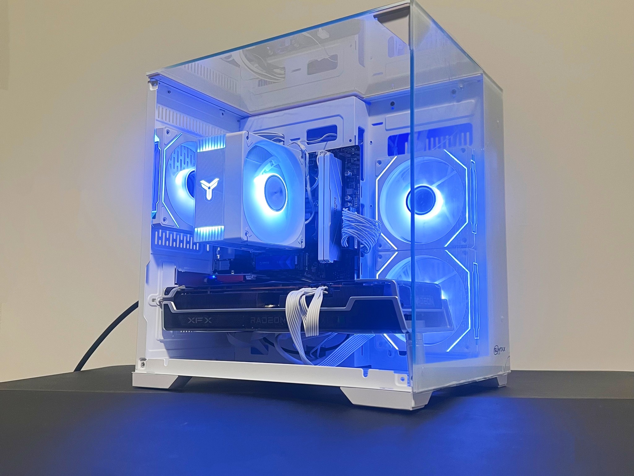 🔥Full-view design🔥 RX 6750XT|R5-5600|1TB M.2|16GB RAM|ARGB Fans|WIFI||DepxTech Pre-Built PC