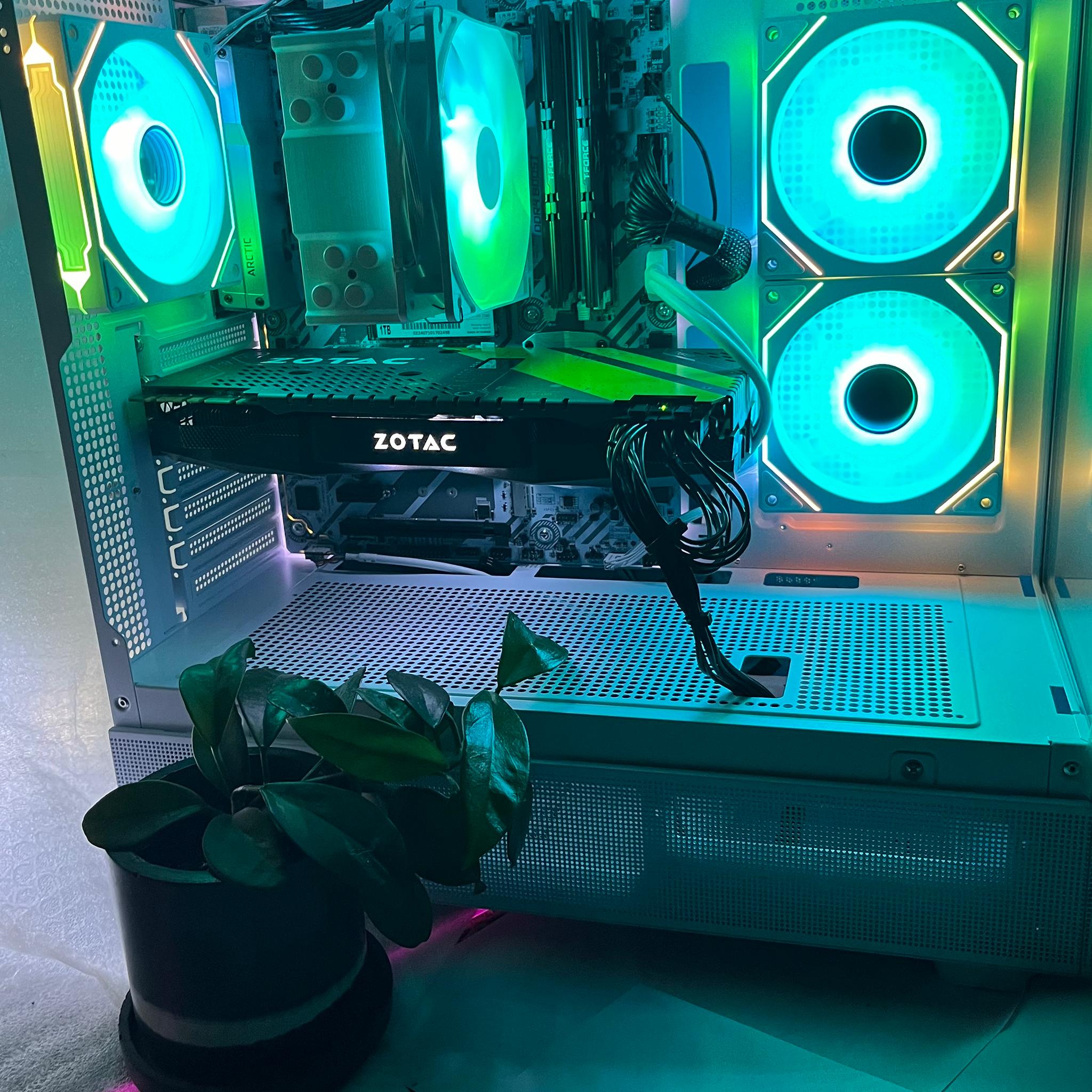 ❄️CUSTOM WHITE GAMING PC 🧊GTX 1070❄️i3 6100t🧊