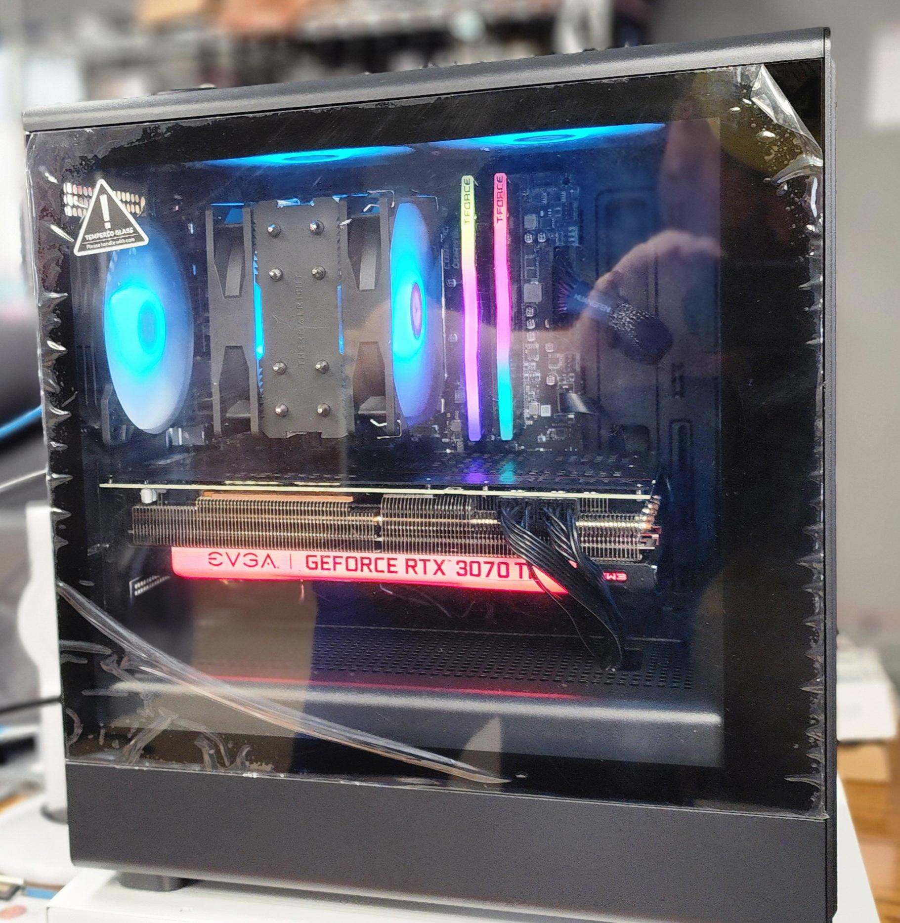 Gaming PC | Ryzen 7 5700x 8-Core | EVGA FTW3 GeForce 3070 TI | DDR4 16GB 3600 | Win 11 Computer