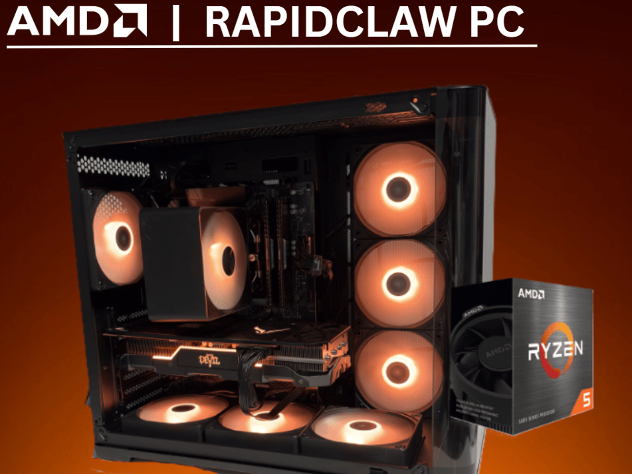 Apex Series Gaming PC / Ryzen 5 + RX 5700 XT / NVMe SSD / Ready to Play!