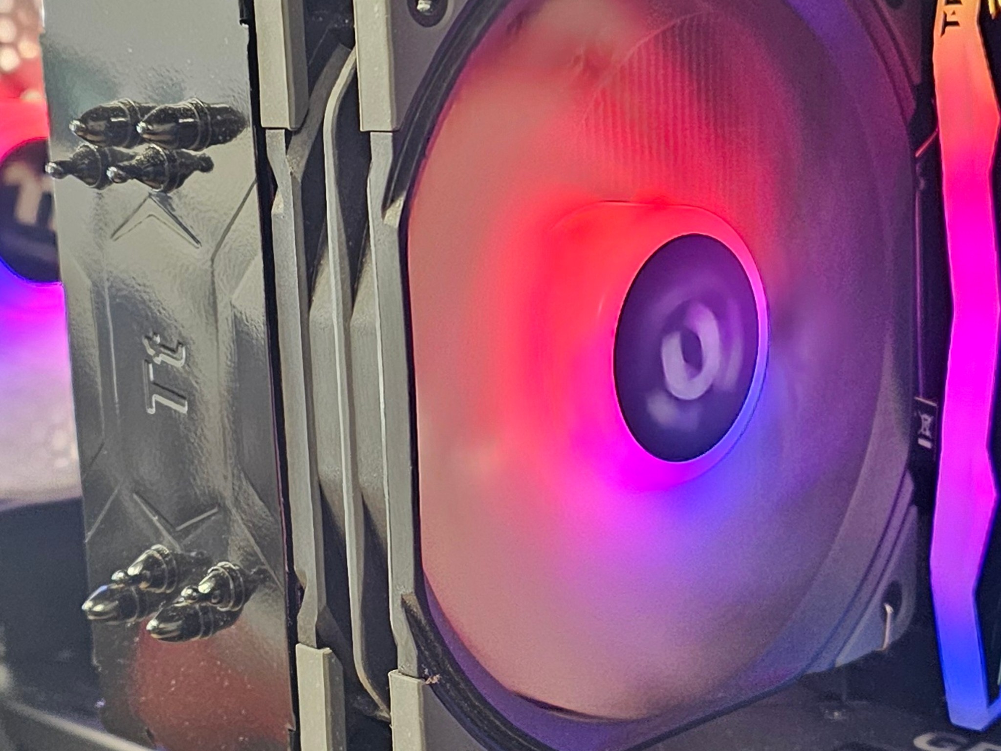 Black Thermaltake CPU Cooler with RGB Fan - Ready to Ship