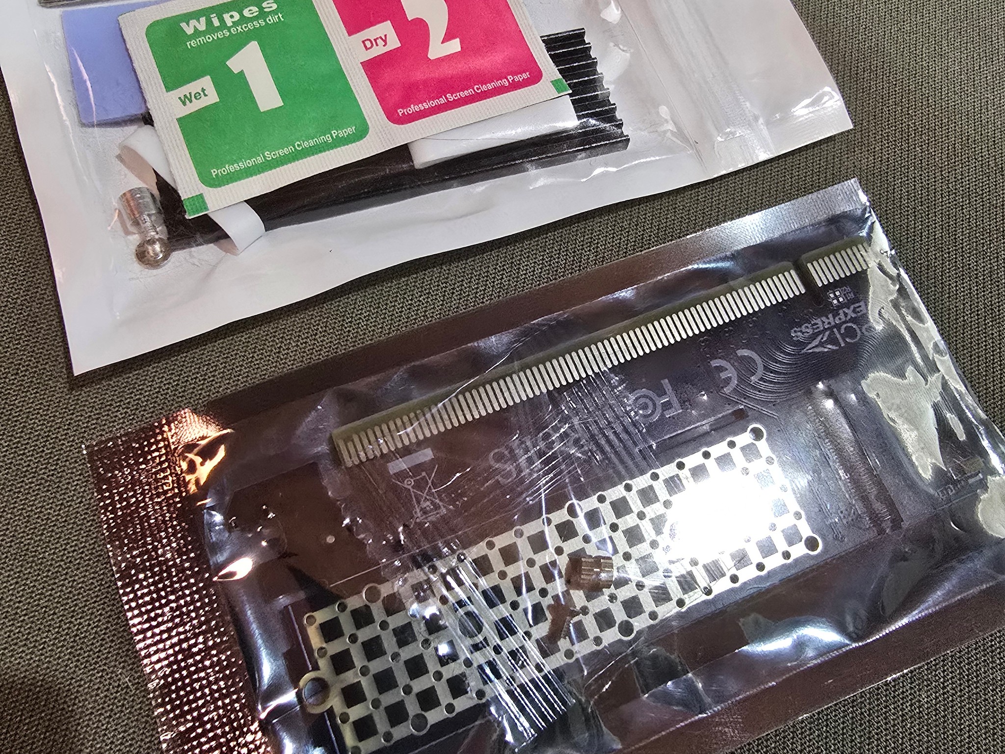 Card with M2 Aluminum Heat Sink for PCI-e NGFF SSD
