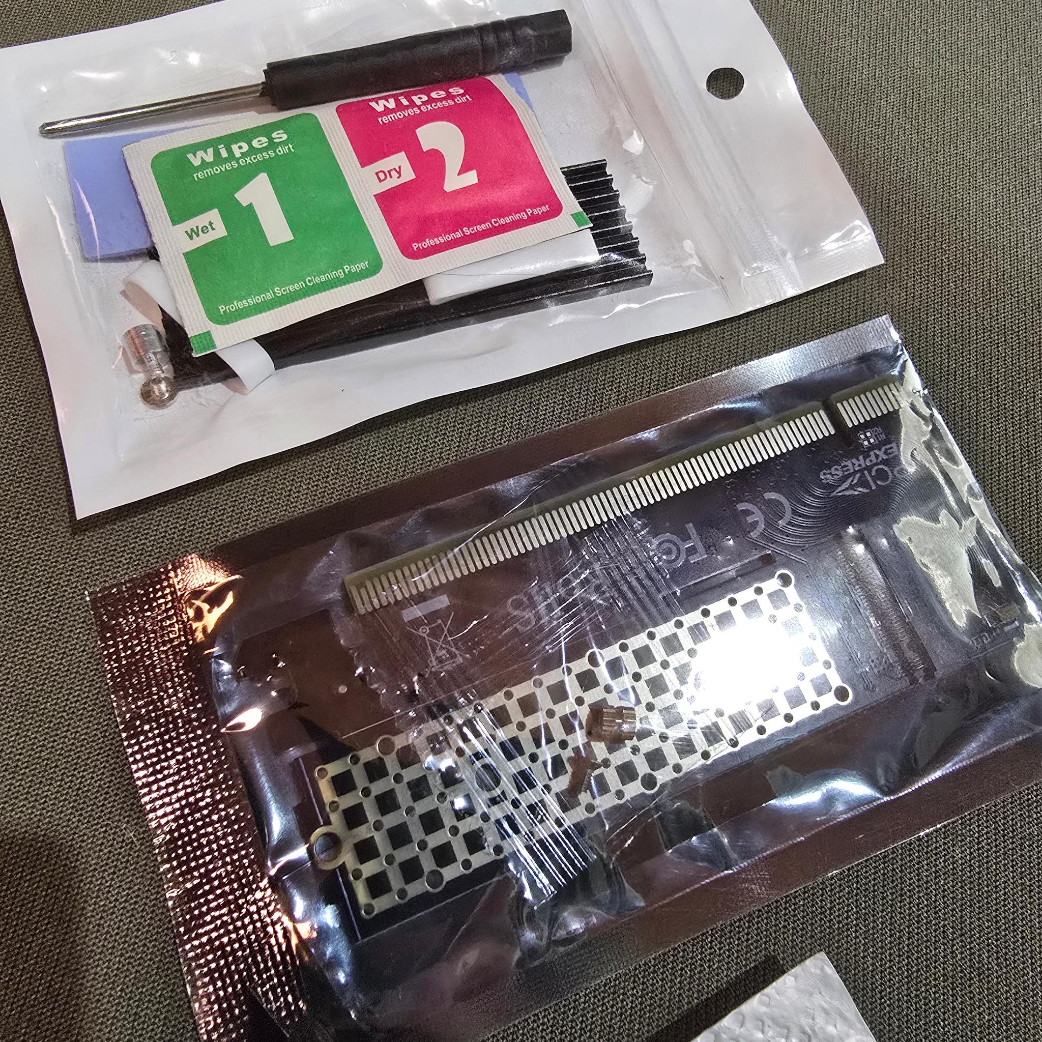 Card with M2 Aluminum Heat Sink for PCI-e NGFF SSD