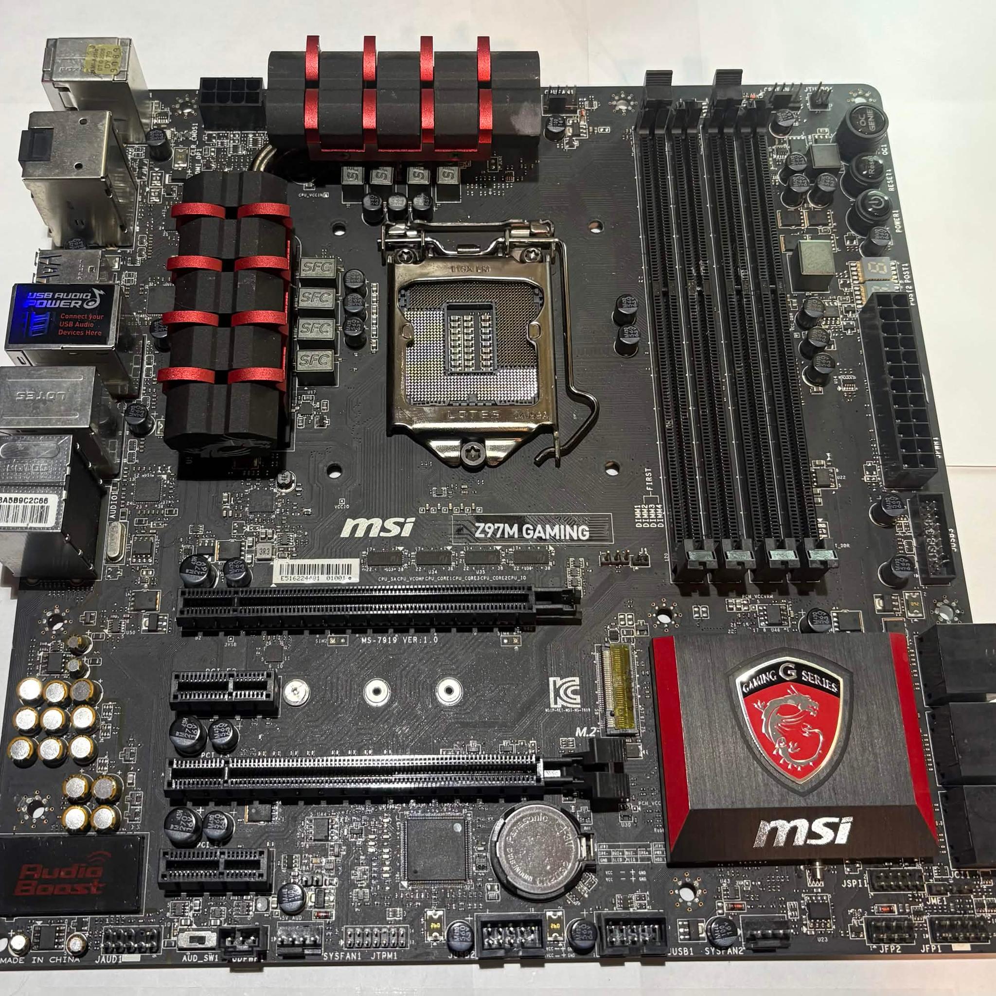 MSI Z97M Gaming LGA1150 Micro-ATX Motherboard | Intel 4th/5th Gen | Fully Tested
