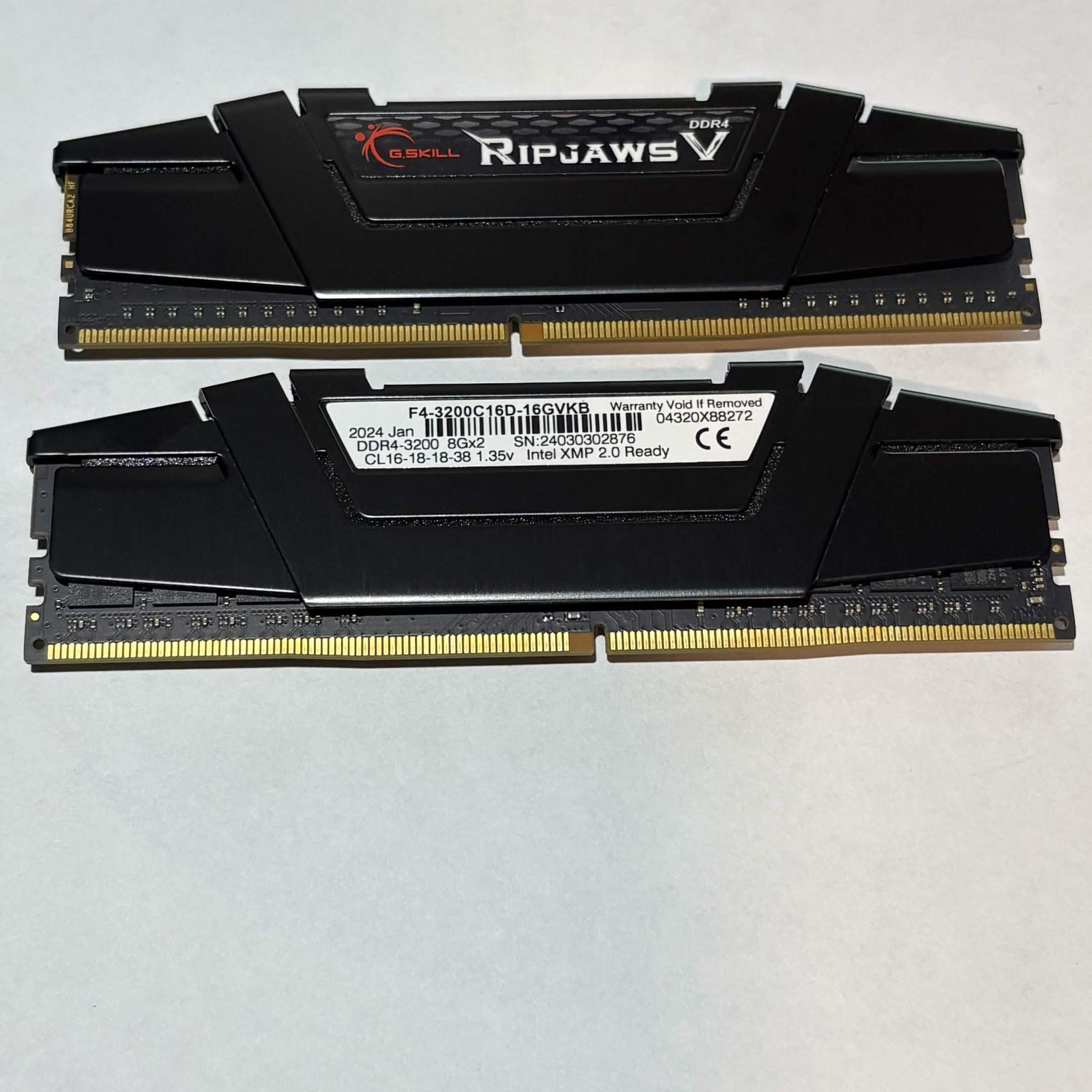 G.Skill Ripjaws V 16GB (2x8GB) DDR4 3200MHz CL16 RAM