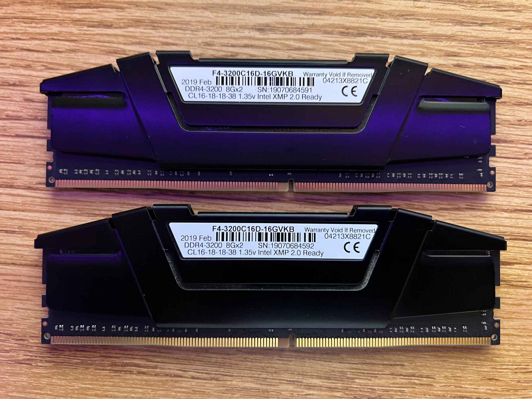 16GB (2x8GB) DDR4-3200MHz CL16 G.SKILL RAM Memory