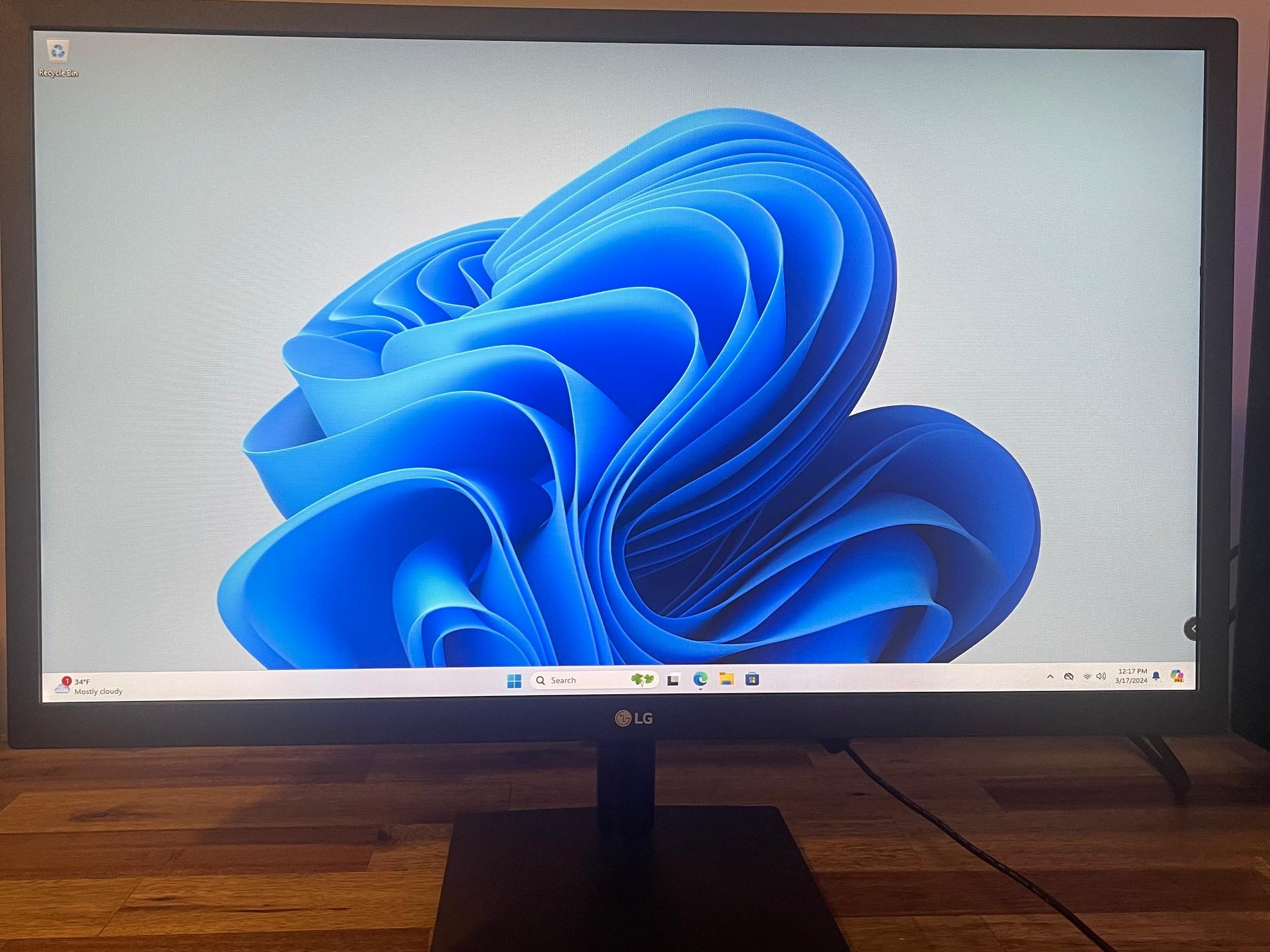 LG - 24" IPS LED FHD 1080P 75Hz FreeSync Monitor (HDMI, VGA) - Black