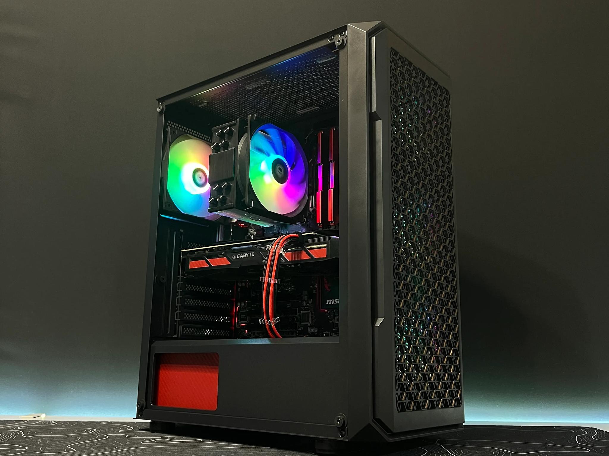Black & Red Gaming PC | i5-7500 & GTX 1060 6GB