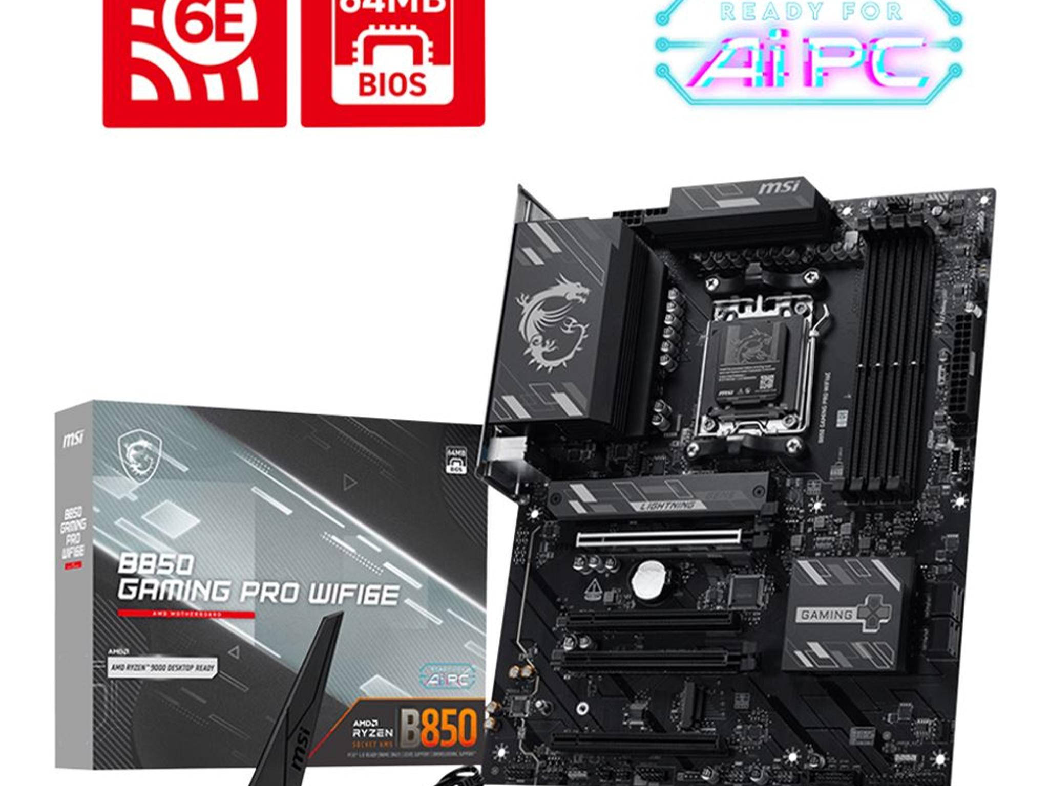 MSI B850 GAMING PRO WIFI6E AMD AM5 ATX Motherboard