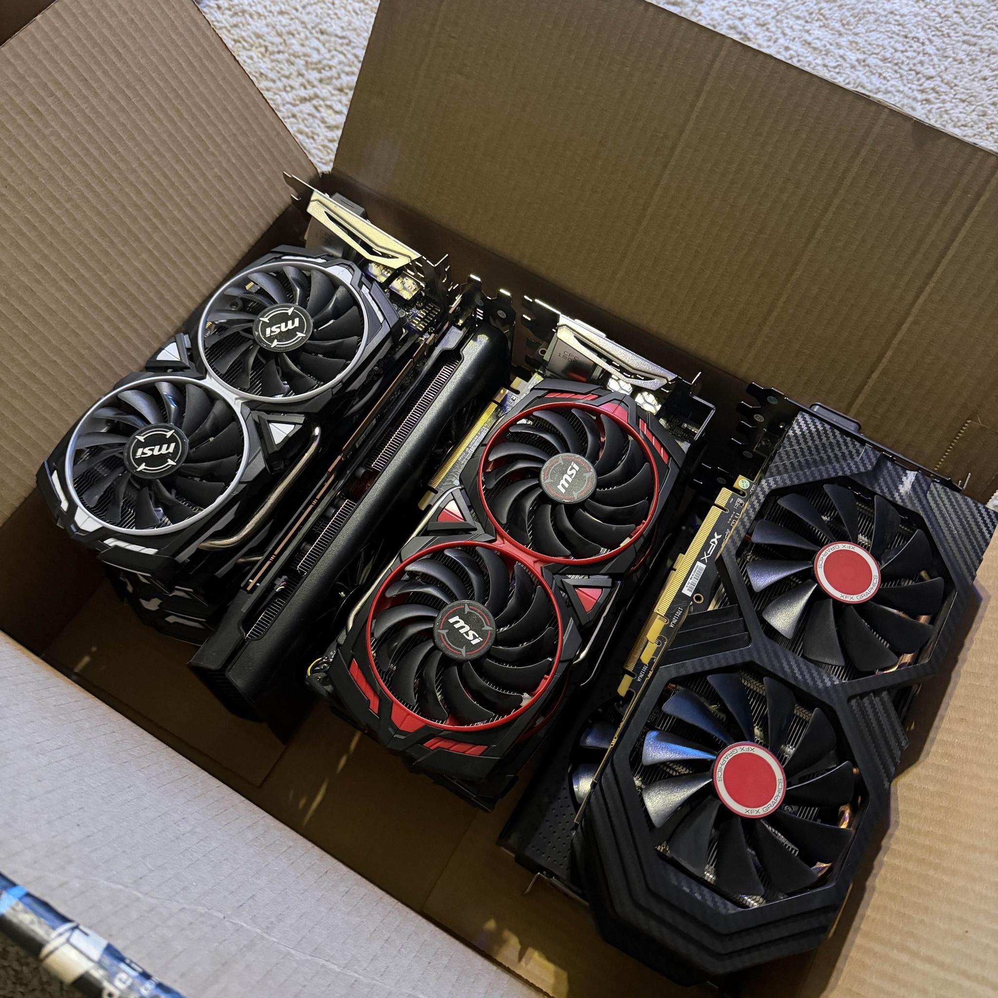 Reseller Lot: 14x AMD Radeon GPUs (RX 580/570/480) + Bonus PC Hardware