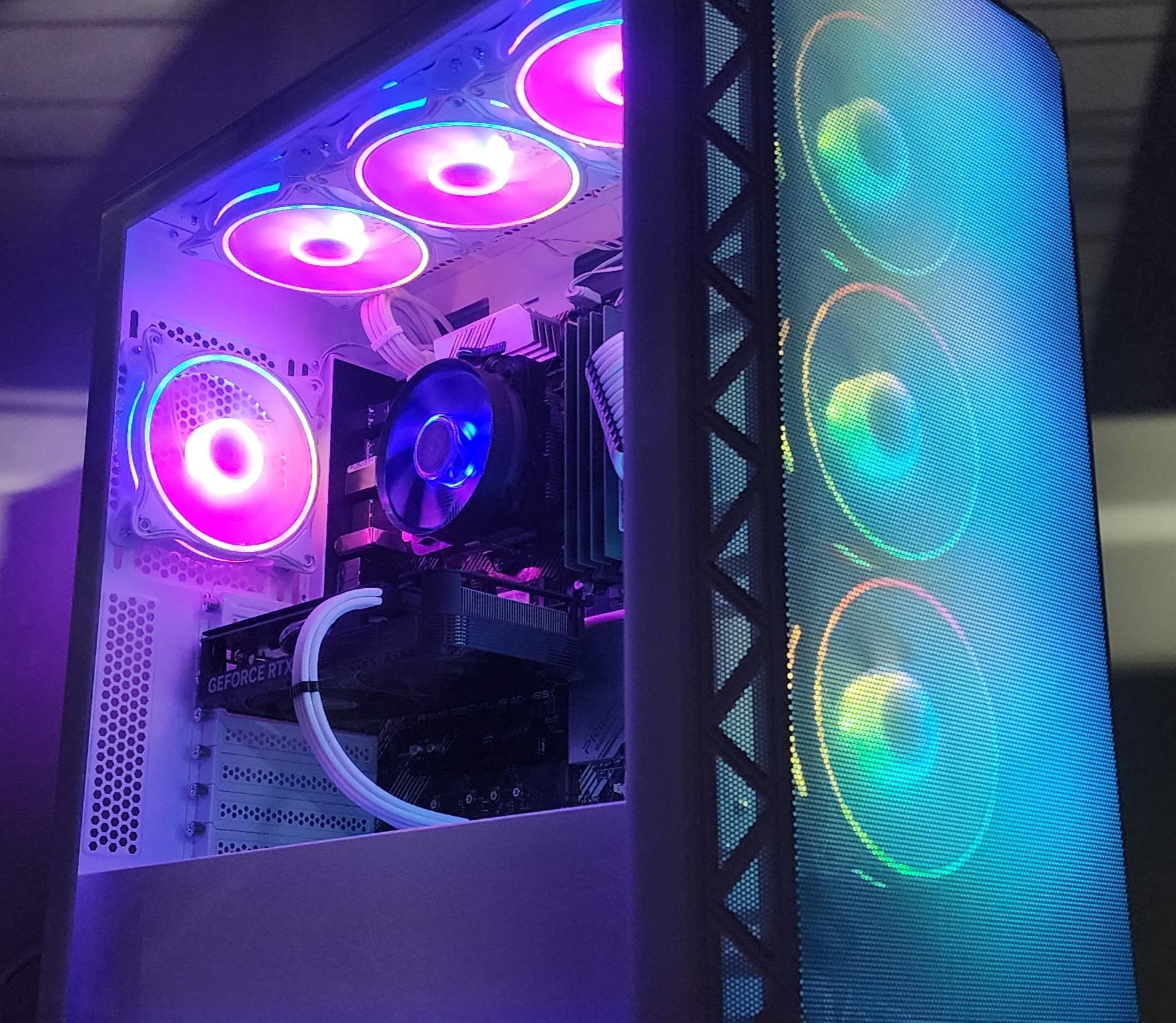 Gaming PC Ryzen 7 5700X 16GB RAM 512GB SSD RTX 4060 8GB Windows 11 Computer