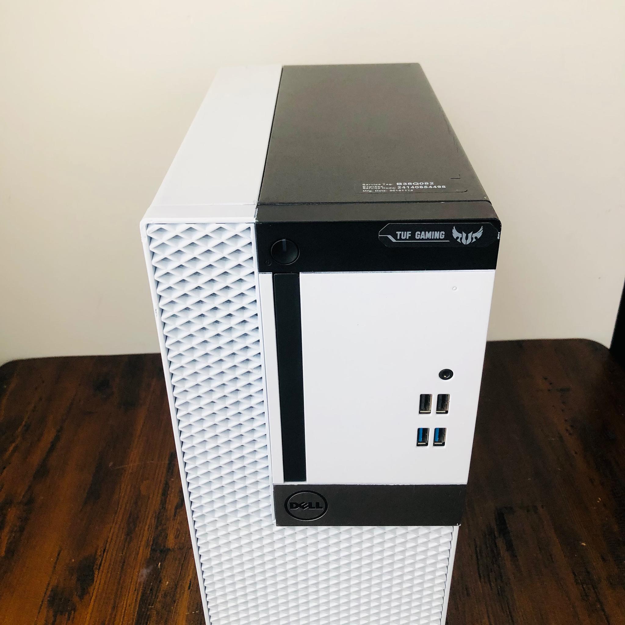 Custom White Gaming PC | Intel i5-6500 | RX 460 2GB | 8GB DDR3 | 120GB SSD 500GB HDD | Dell Optiplex