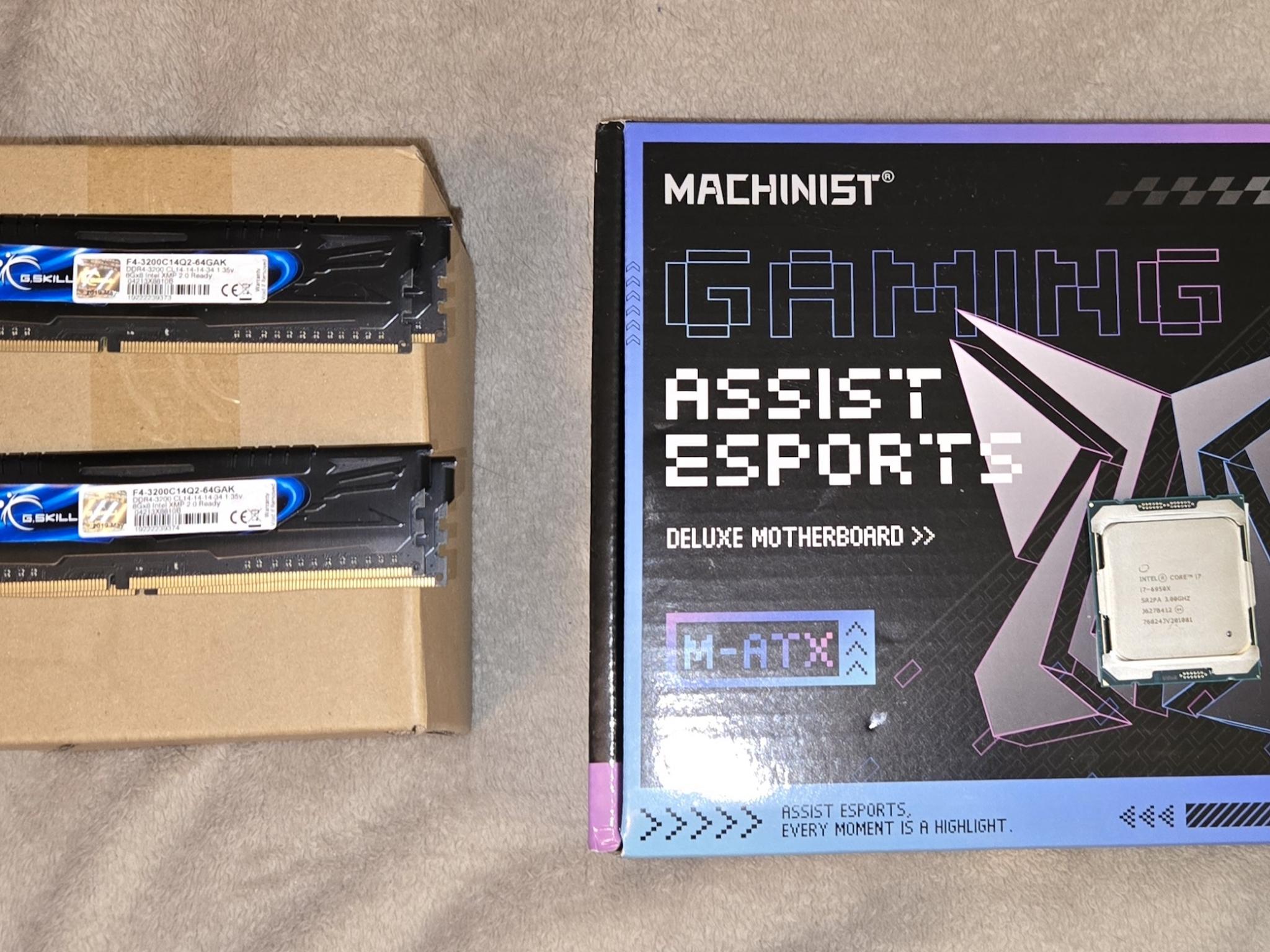 Gaming Intel i7-6950X  Extreme Edition CPU X99 Motherboard 32GB DDR4 Combo