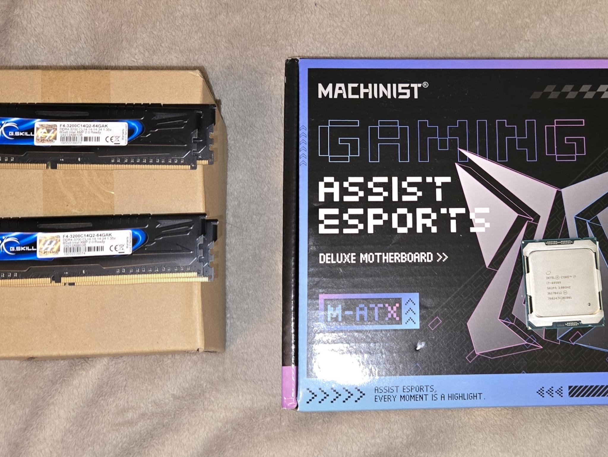 Gaming Intel i7-6950X  Extreme Edition CPU X99 Motherboard 32GB DDR4 Combo