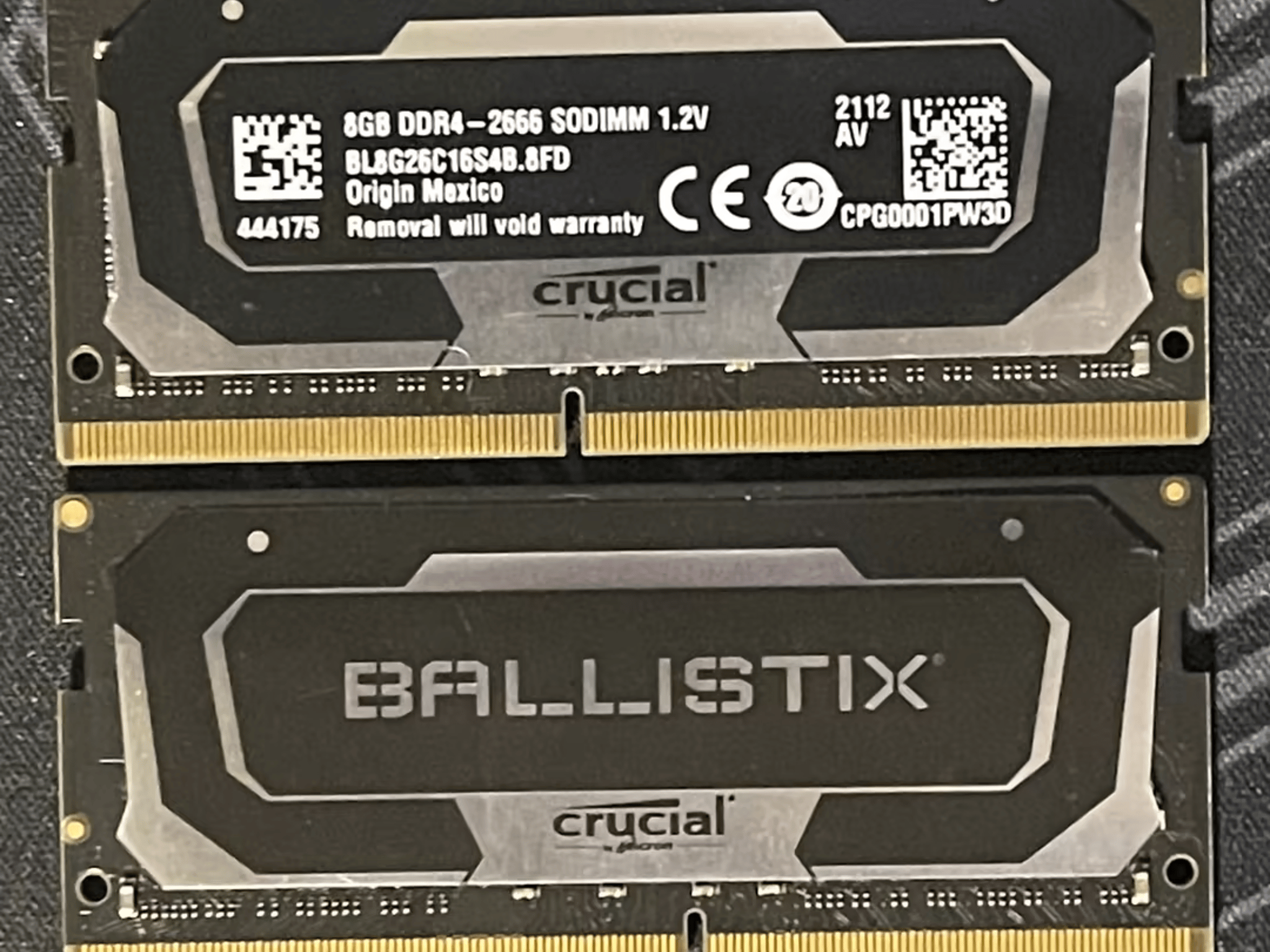 Crucial Ballistix 16GB 2x8GB 2666 SODIMM Memory