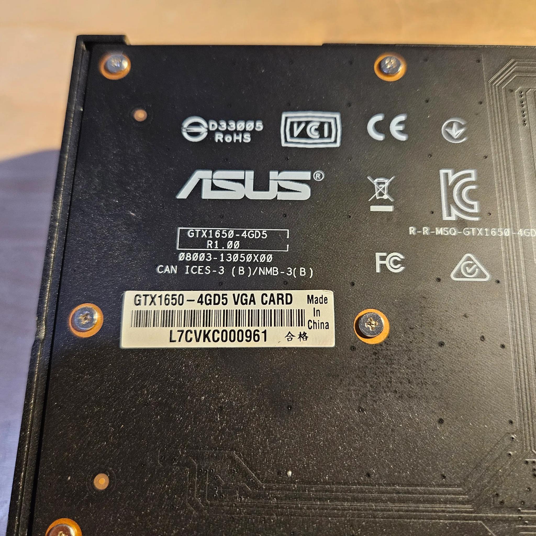 Asus Strix GTX 1650 4GB Graphics Card