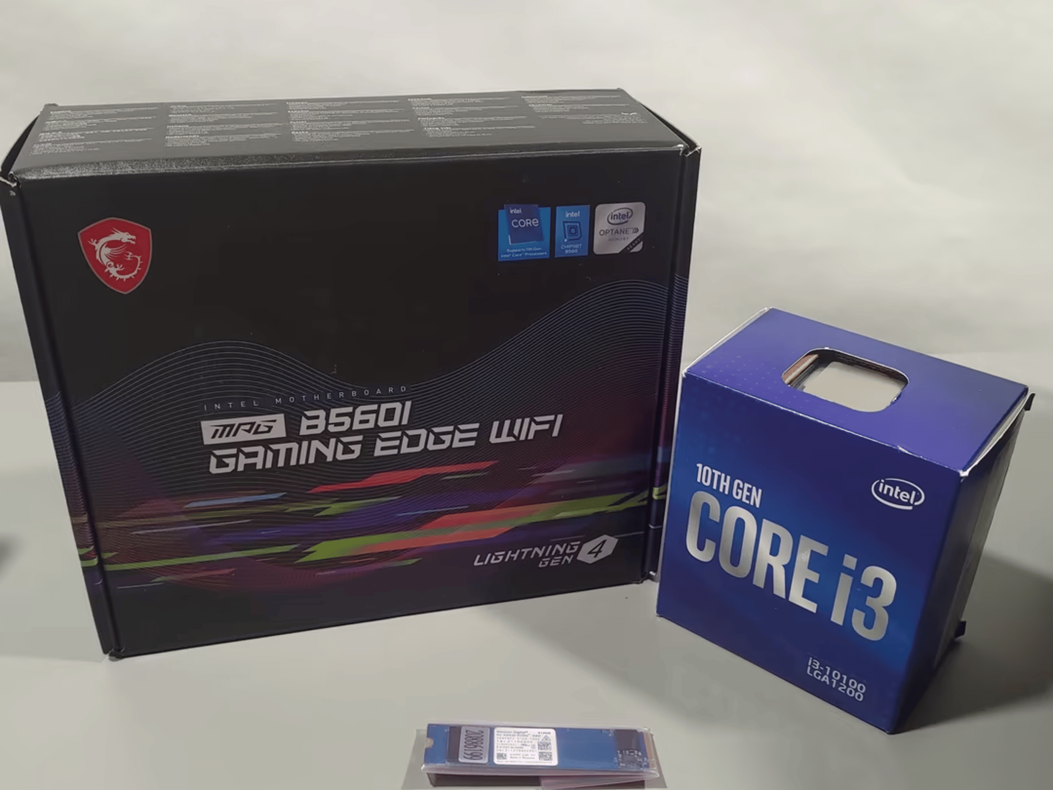 ITX combo (Intel core i3 10100, Msi b560i gaming edge wifi itx Mobo, 512gb wd sn530 nvme)