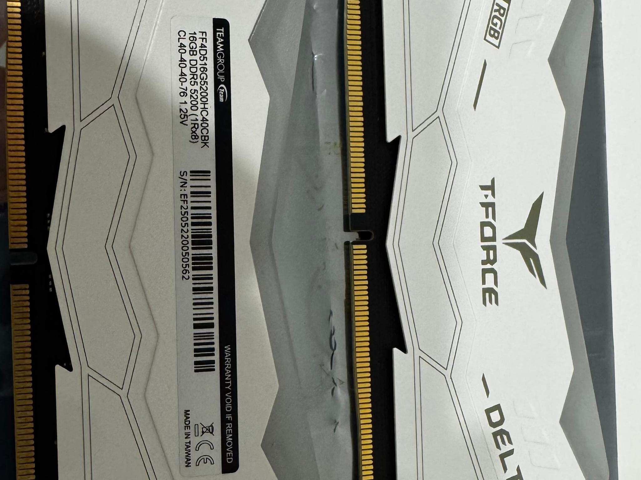 Teamgroup t-force delta RGB (WHT) ddr5 5200mhz 32gb