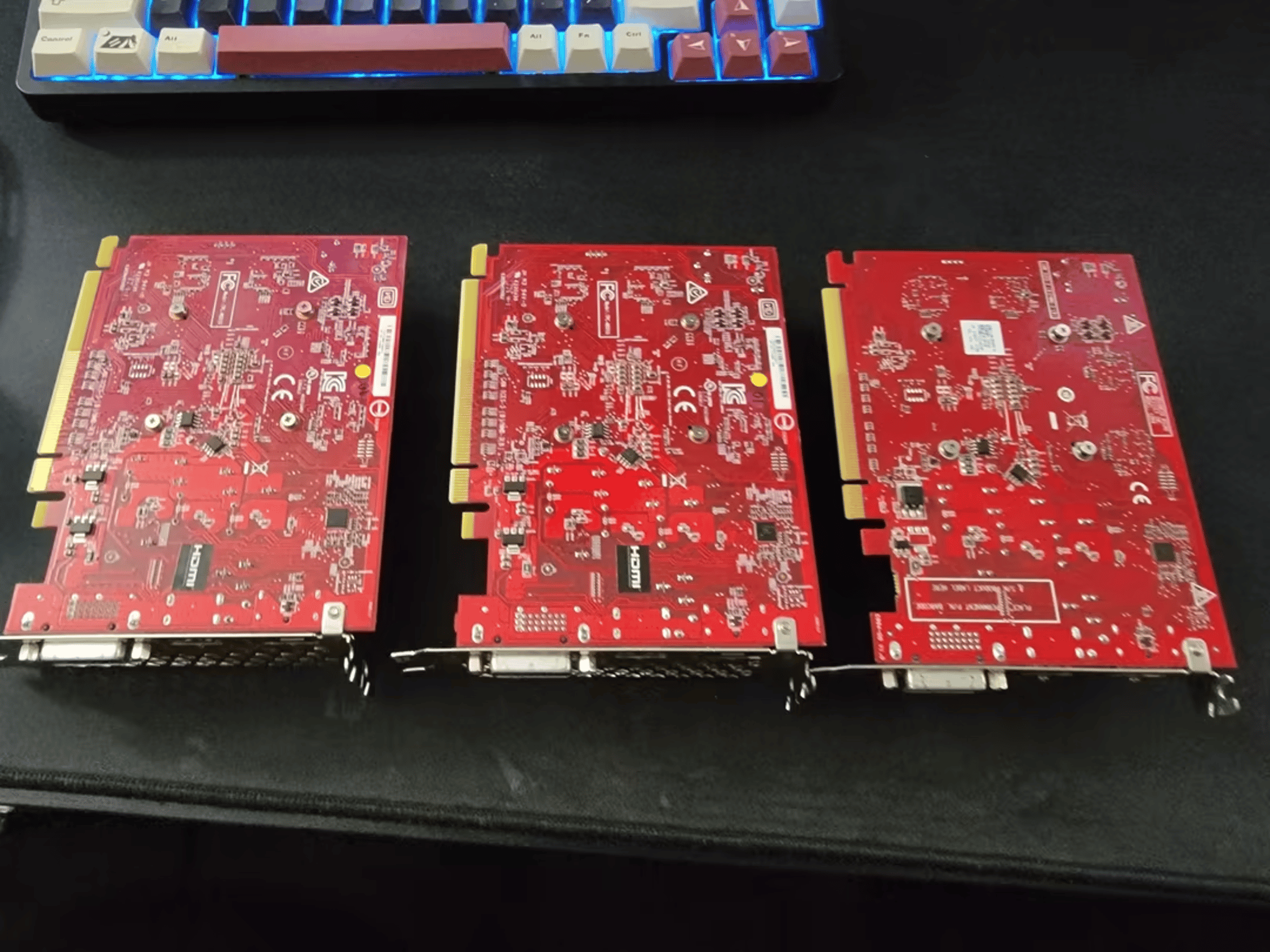 GPU LOT: 2 x OEM RX 460 2GB + 1 OEM RX 560DE 2GB Graphics Cards