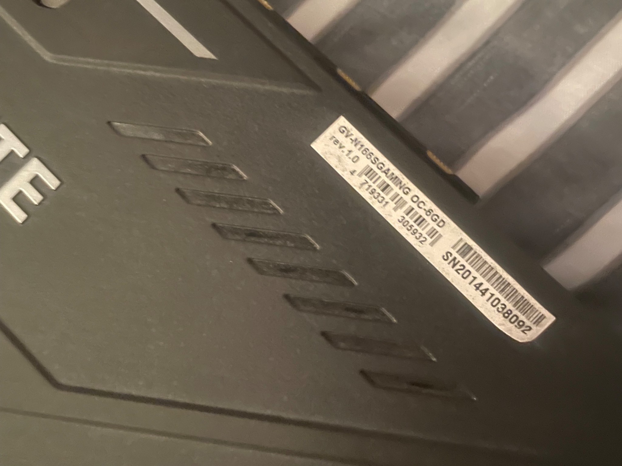 Gigabyte 1660 Super OC