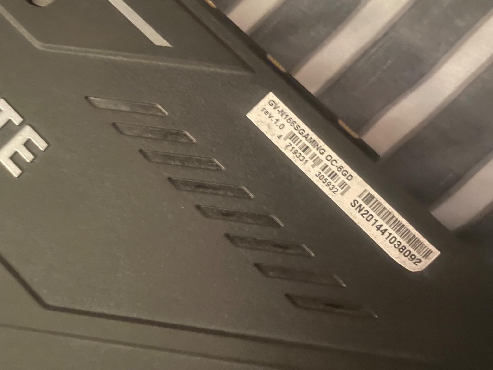 Gigabyte 1660 Super OC