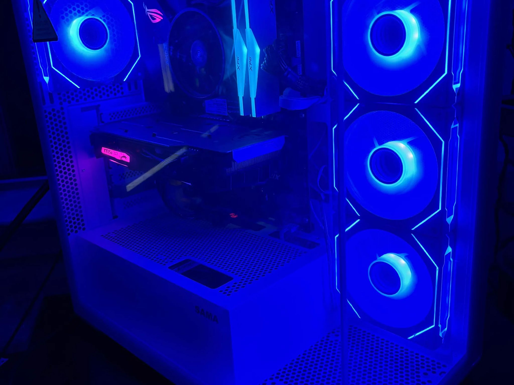 GAMING PC RYZEN 5 16GB NVIDIA GTX 1660 Super RGB Lighting RGB Fans Computer