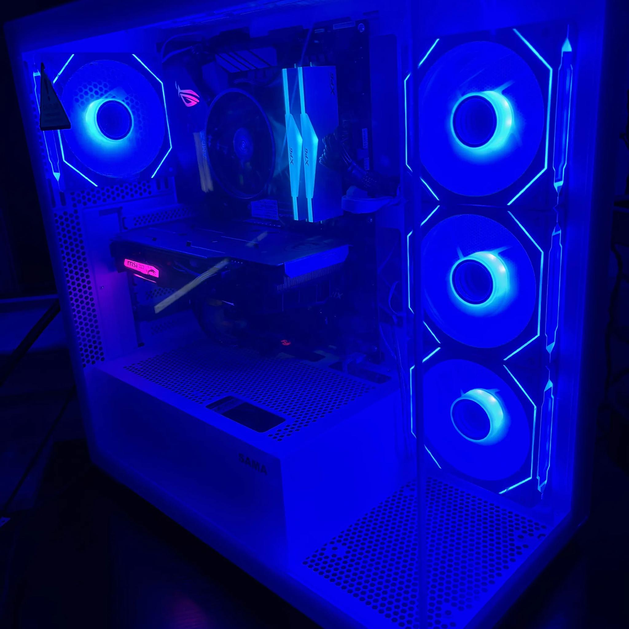 GAMING PC RYZEN 5 16GB NVIDIA GTX 1660 Super RGB Lighting RGB Fans Computer