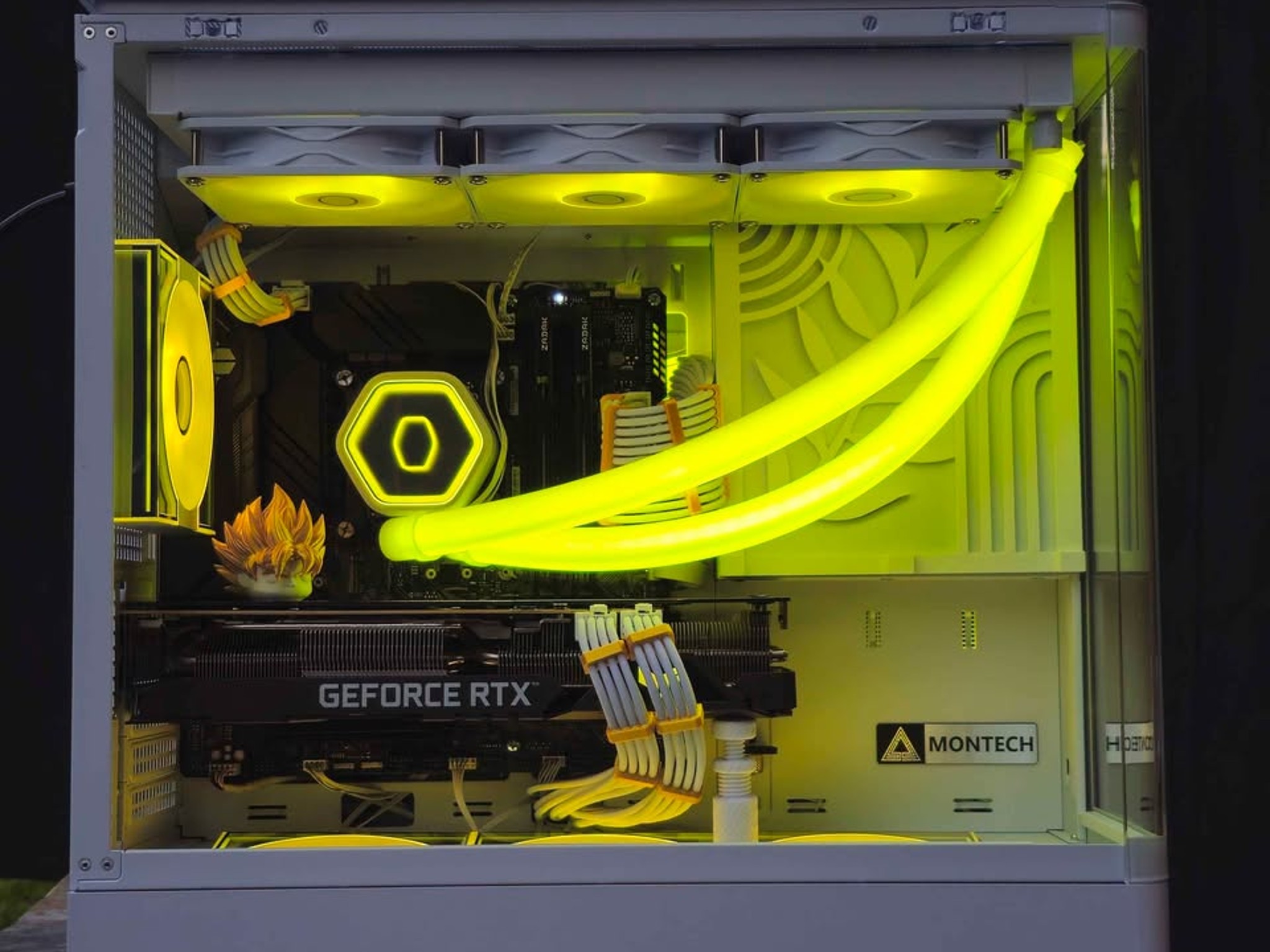 ⚜️White/Gold Custom Gaming PC • RTX 3070 Ti, Intel i7, 16GB RAM, 1TB SSD • Plug n' Play