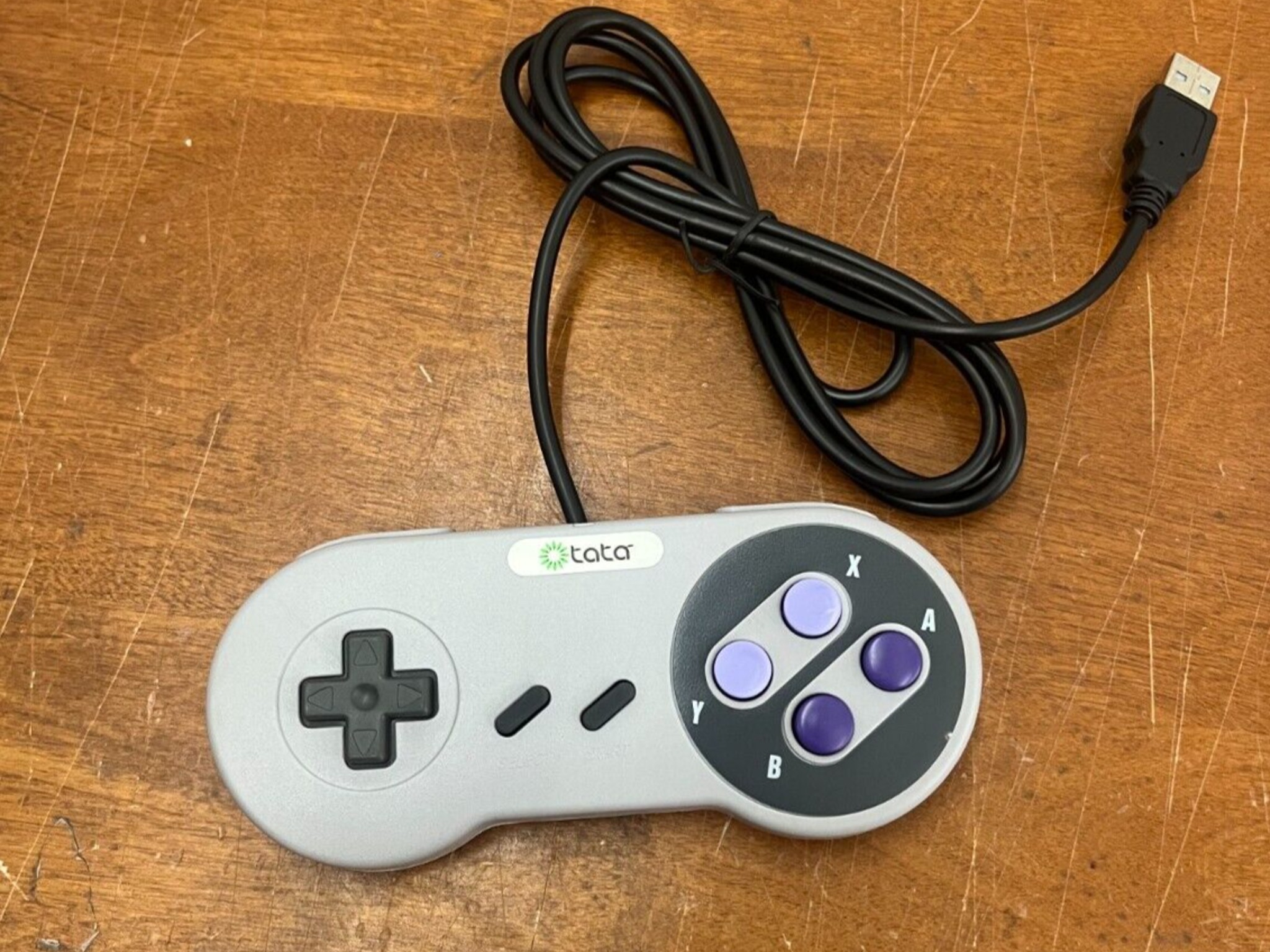 Tata Super Nintendo Entertainment System (SNES) Style USB Controller for PC