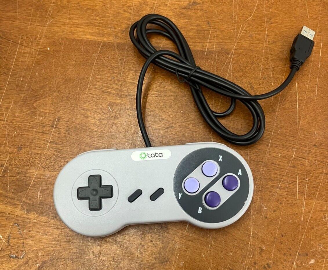 Tata Super Nintendo Entertainment System (SNES) Style USB Controller for PC