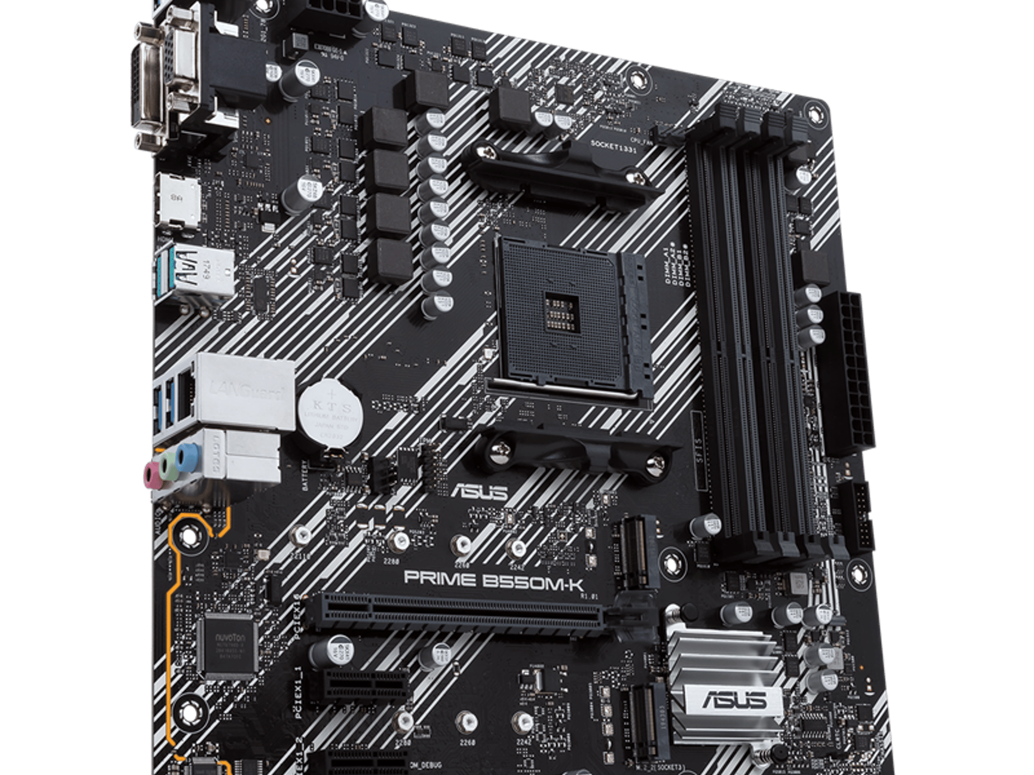 ASUS PRIME B550M-K AMD B550 AM4 DDR4 MicroATX Desktop Motherboard