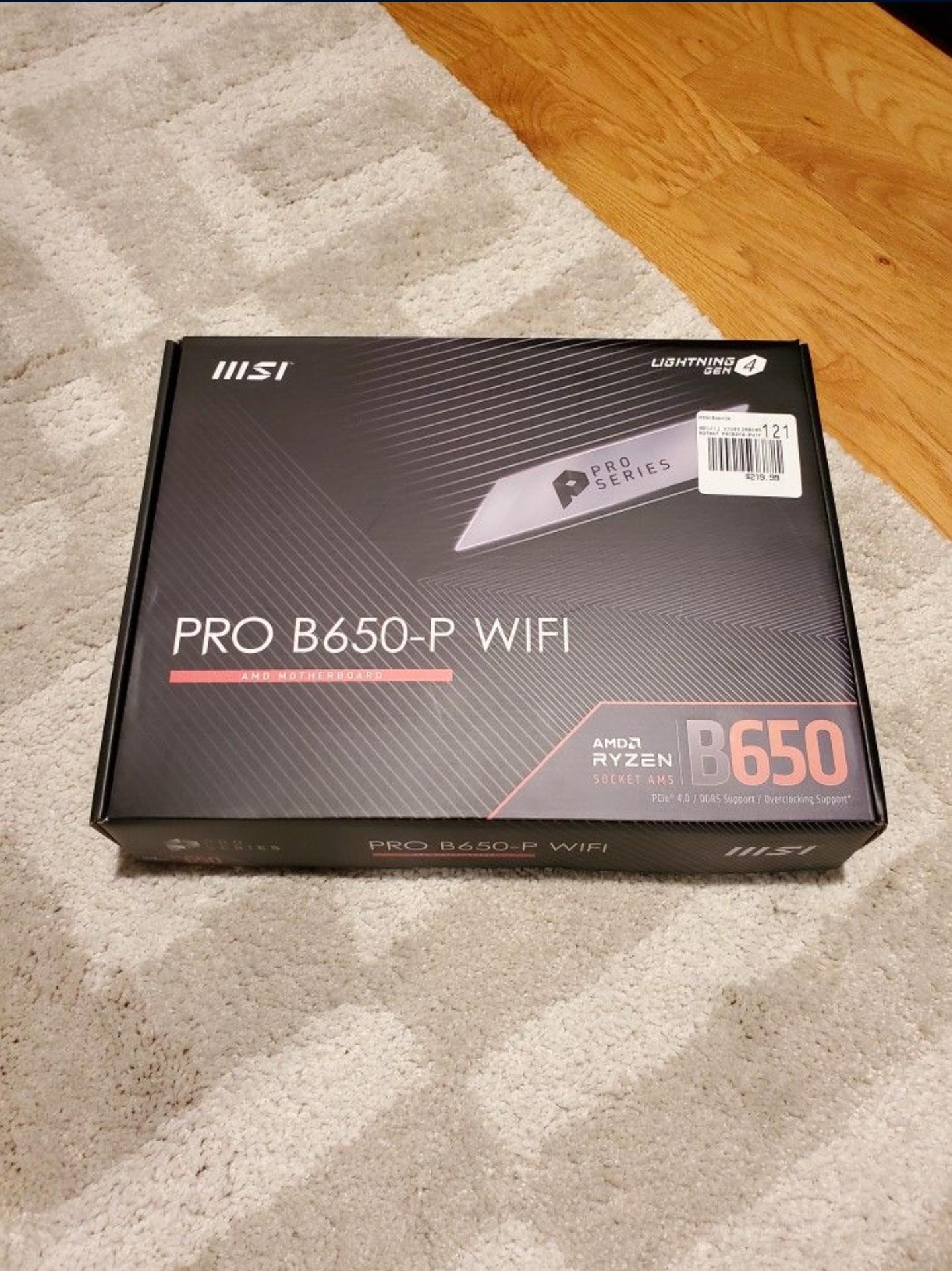 MSI PRO B650-P WIFI AM5 ATX