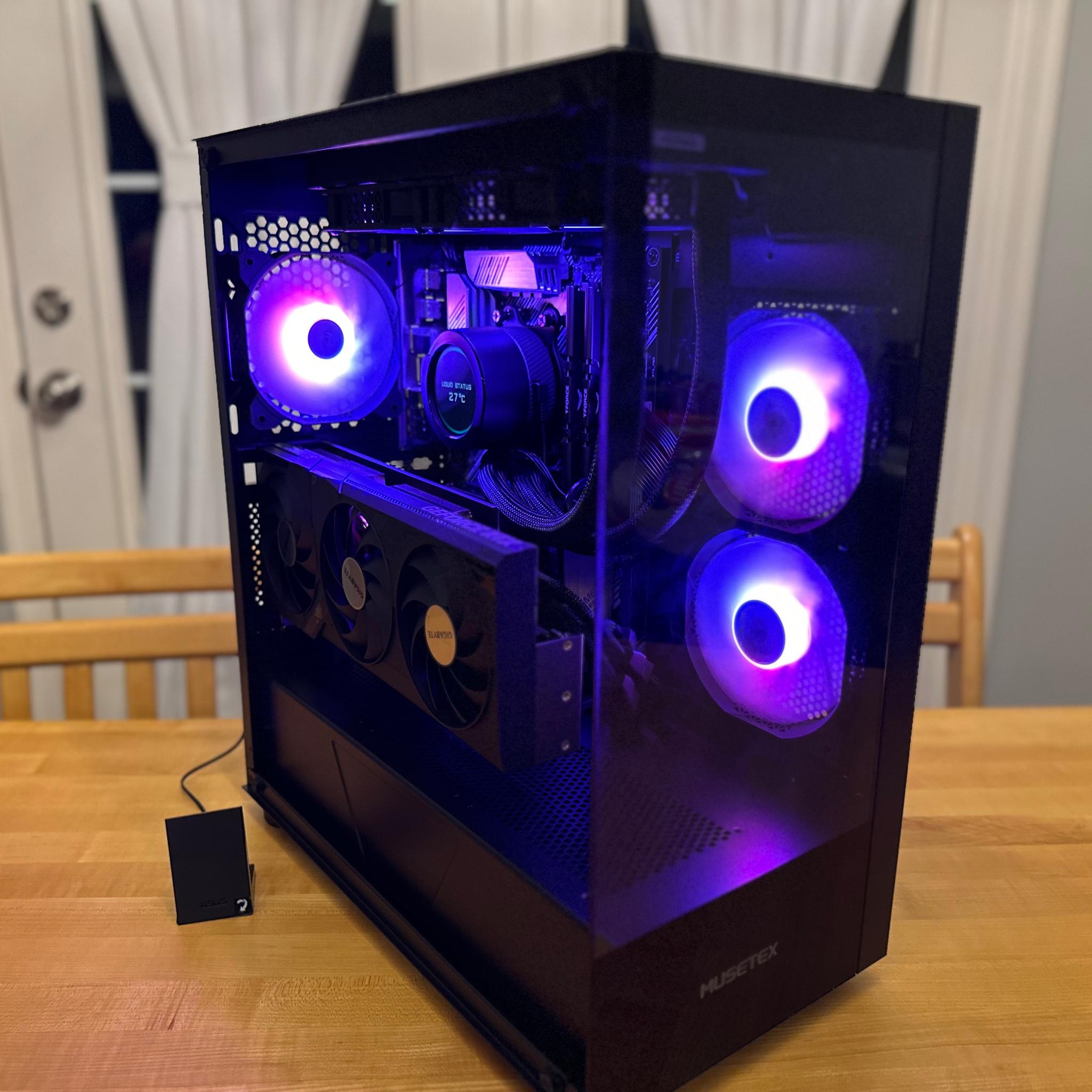 🧀🎂|RTX 4090, Ryzen 5800x3D, 32gb DDR4, 2tb NVMe, WiFi Equipped, ARGB Gaming/Streaming/Content PC!