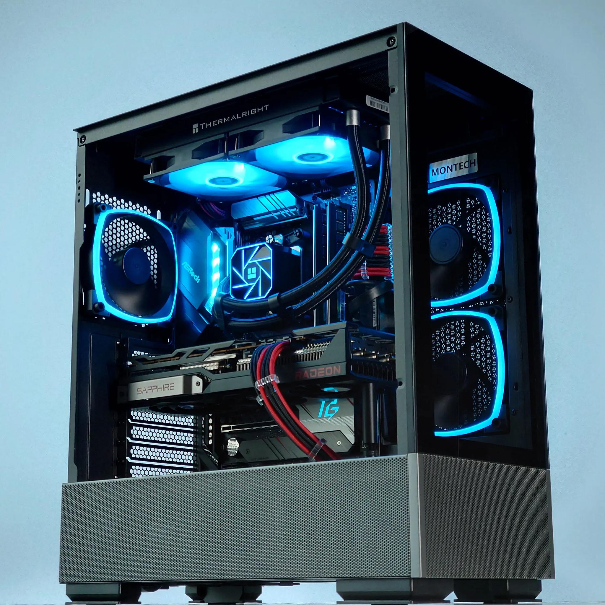 🖤❤️Liquid Cooled Gaming PC🚀AMD RX 6800 16GB🚀AMD Ryzen 7 5800X 8 core🚀32GB DDR4🚀1TB SSD